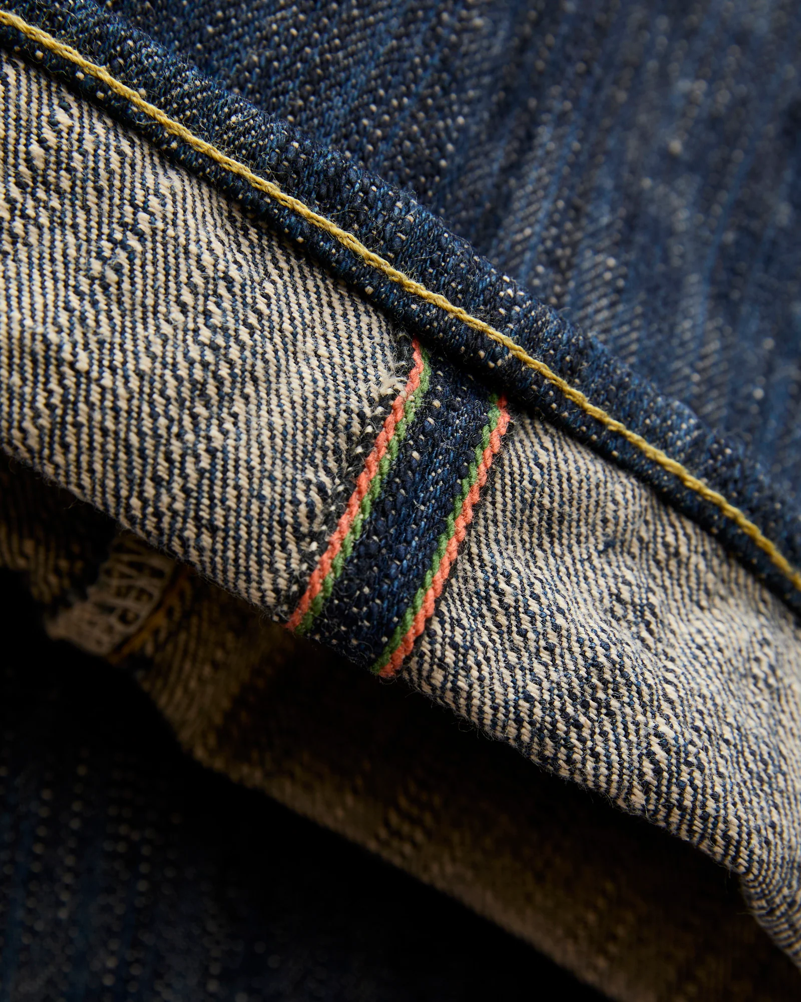 200 "Kase" 16oz Natural Indigo Selvedge Denim - Wide Straight Fit - Image 8