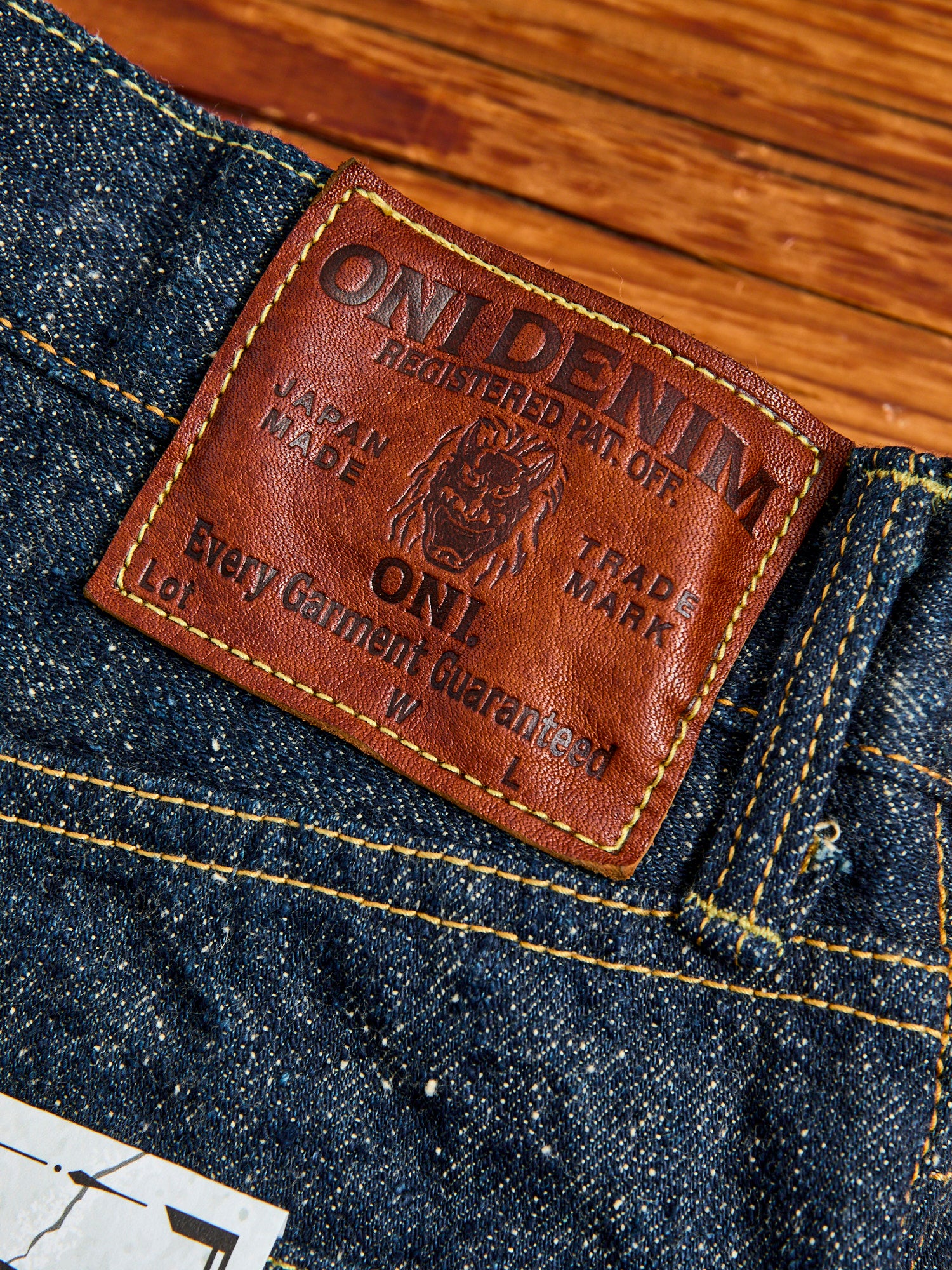 246-CCD "Crushed Concrete" 15oz Selvedge Denim - Clean Straight Fit - Image 4