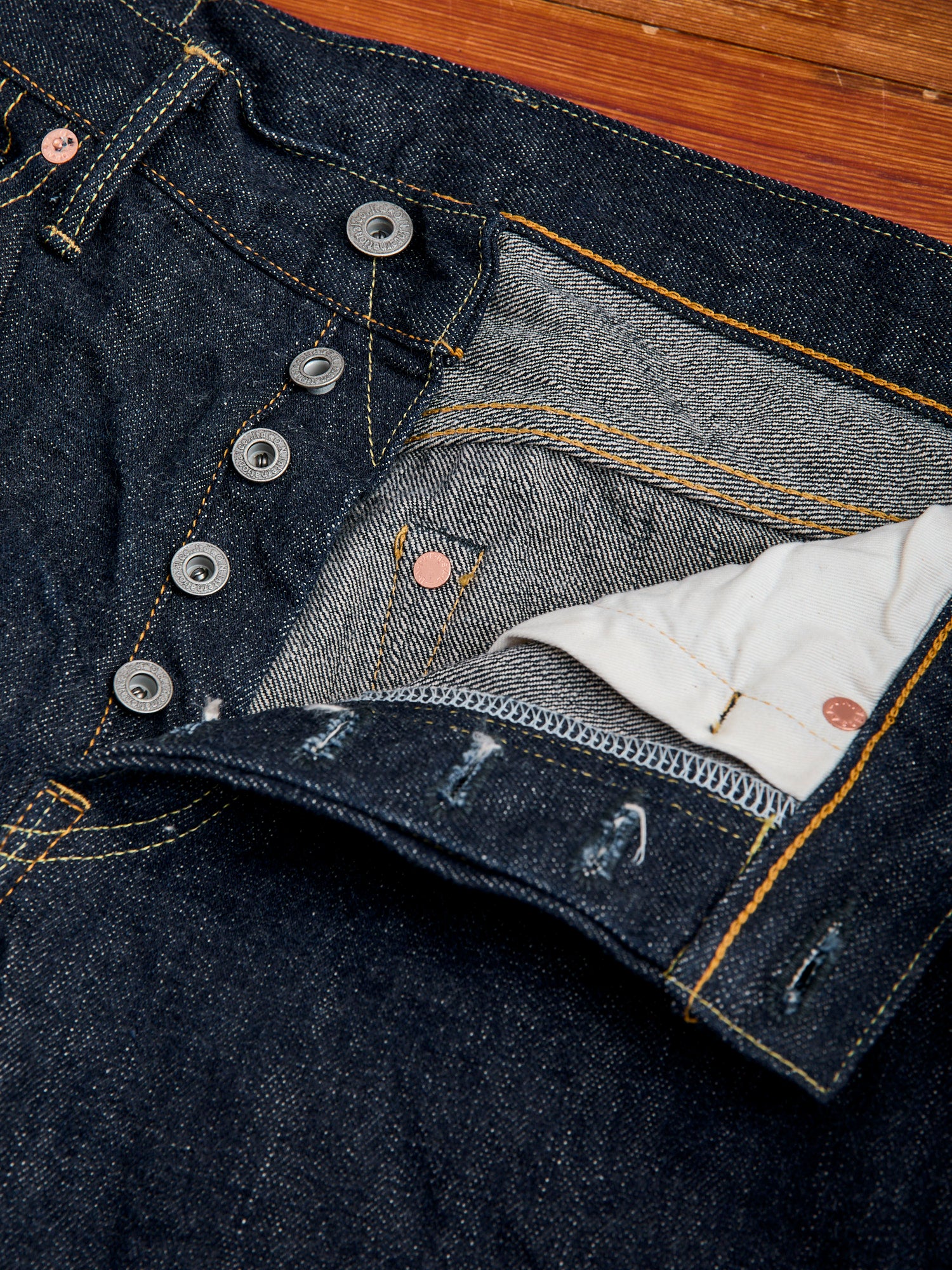 246 "Sleeping Demon" Natural Indigo 15.5oz Selvedge Denim - Clean Straight Fit - Image 9