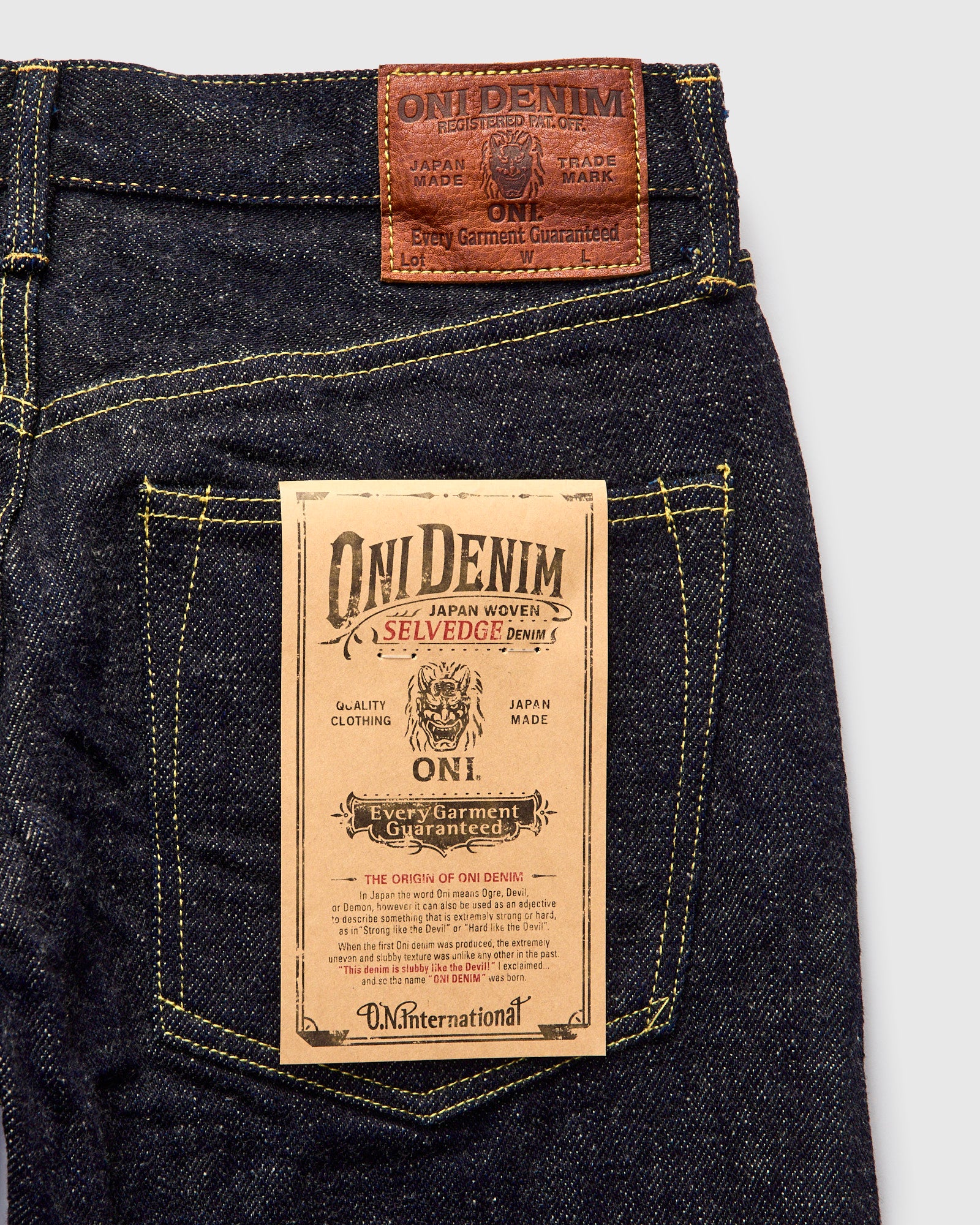 246-DIZR "Dark Indigo Secret Denim" 20oz Selvedge Denim - Clean Straight Fit - Image 4