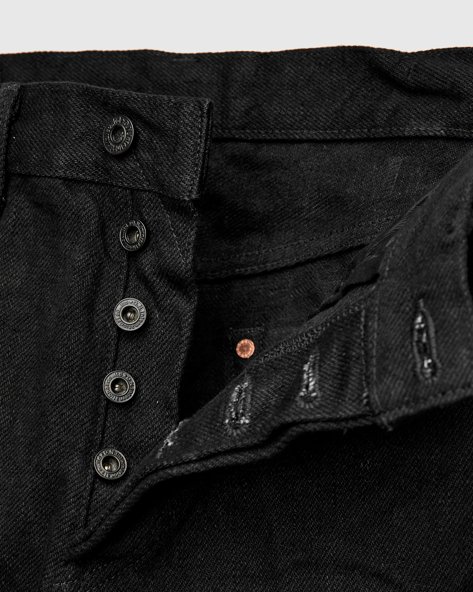 246ZR-BKBK "Secret Black" 20oz Selvedge Denim - Clean Straight Fit - Image 9