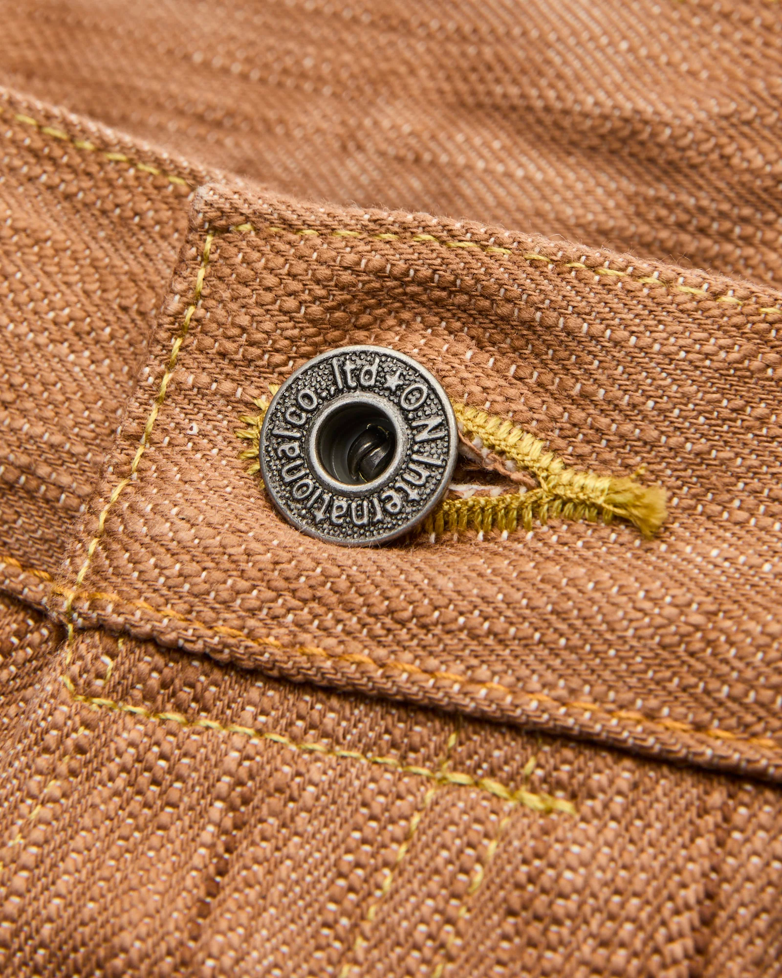 275-AWA "Awa-Kakishibu x Kinari" 20oz Selvedge Denim - Regular Straight Fit - Image 6