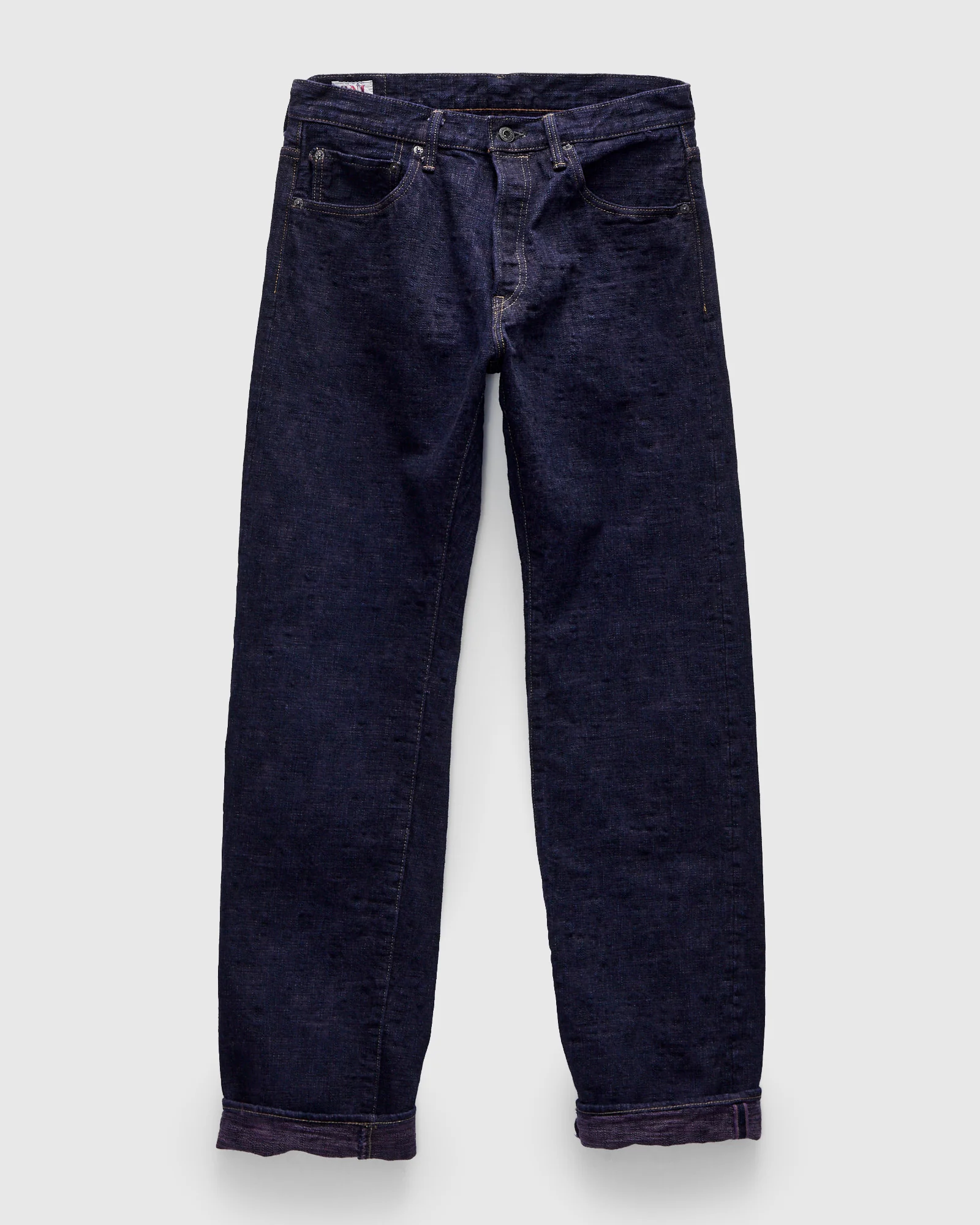 277-Bumpy "Murasaki Purple Overdye" 17oz Selvedge Denim - Just-Right Straight Fit - Image 3