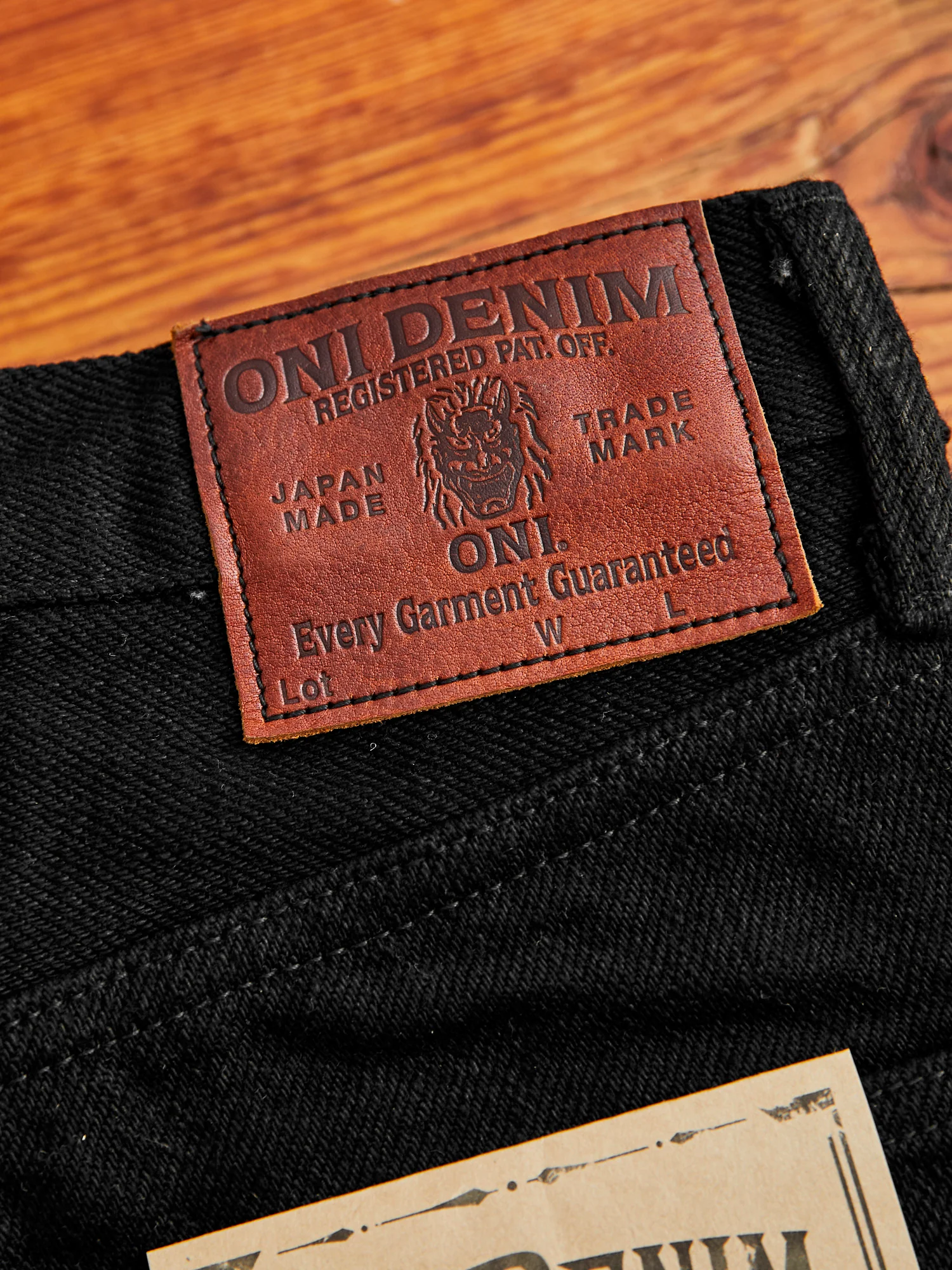288ZR-BK "Secret Black" 20oz Selvedge Denim - Classic Straight Fit - Image 3