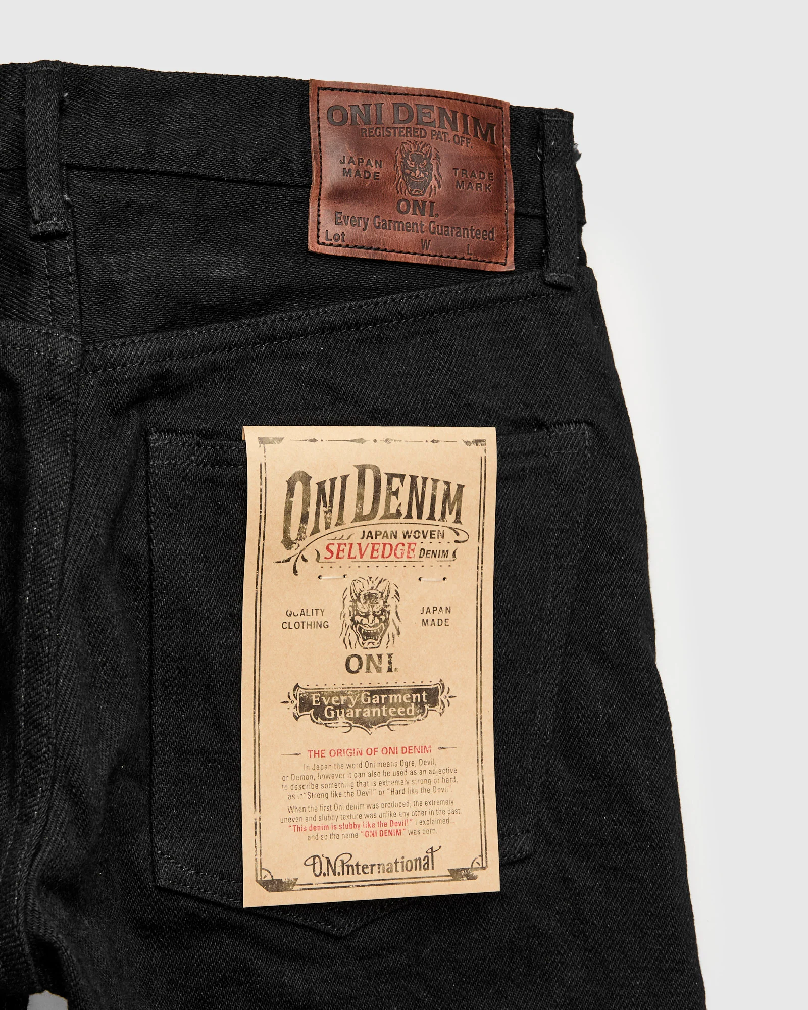 288ZR-BKBK "Secret Black" 20oz Selvedge Denim - Classic Straight Fit - Image 4