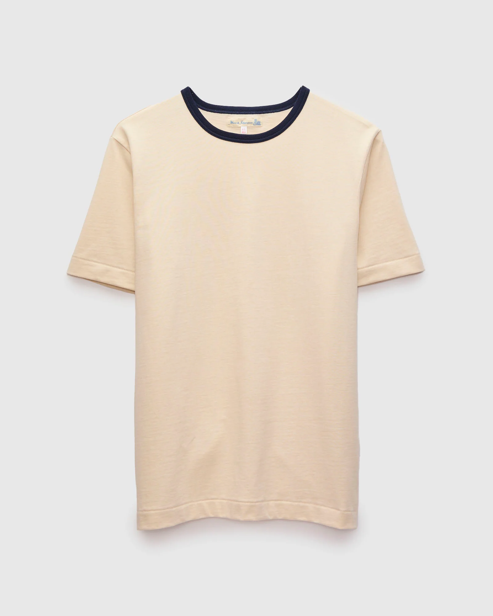 2M15B "Good Originals" Vintage Machine 6.8oz Jersey T-Shirt in Natural/Ink