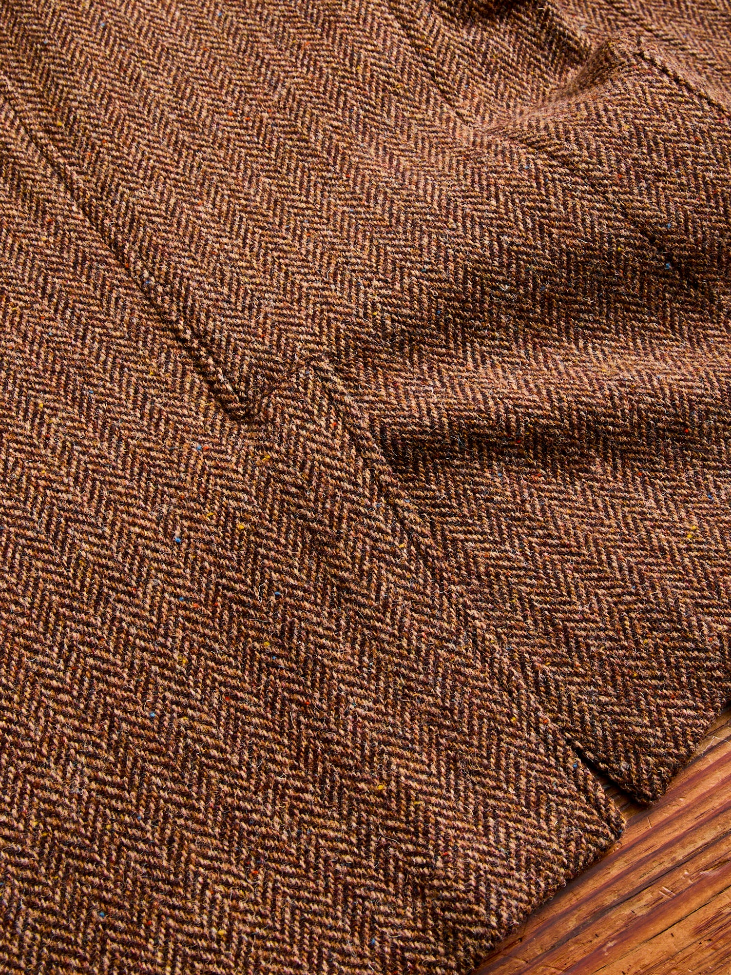 3B Comfort Harris Tweed Jacket in Lt Brown Herringbone - Image 11
