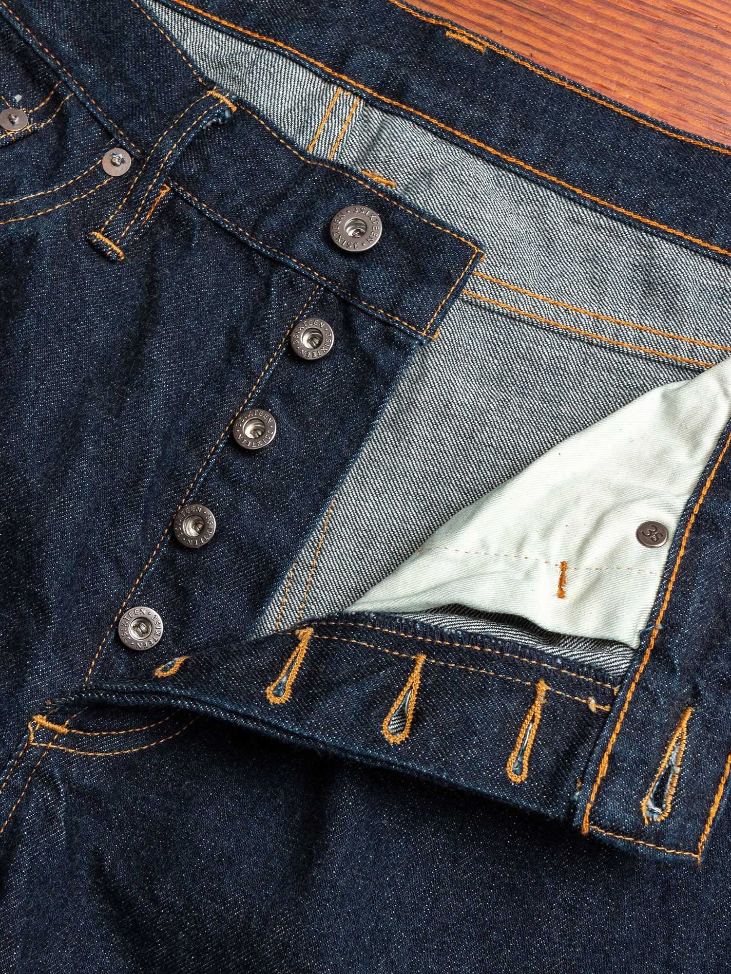 3sixteen x Blue Owl "Gold Rush" Selvedge Denim - Classic Tapered Fit - Image 6