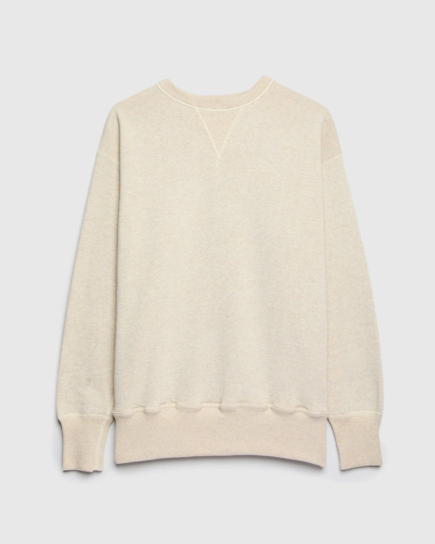 401 Loopwheel Sweatshirt in Oatmeal - Image 2
