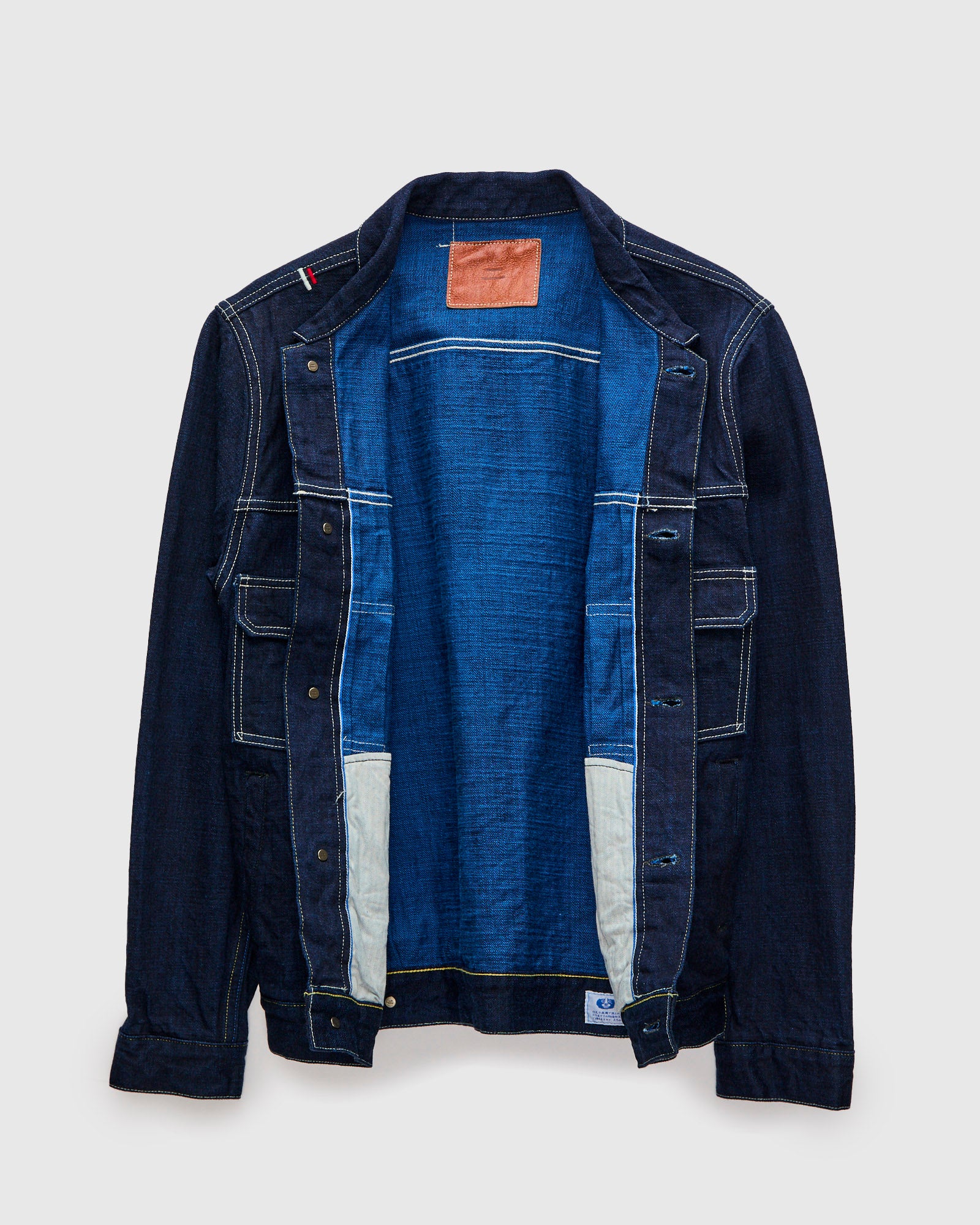402TB "Yurai" 15oz Natural Indigo Type 2 Selvedge Denim Jacket - Image 3