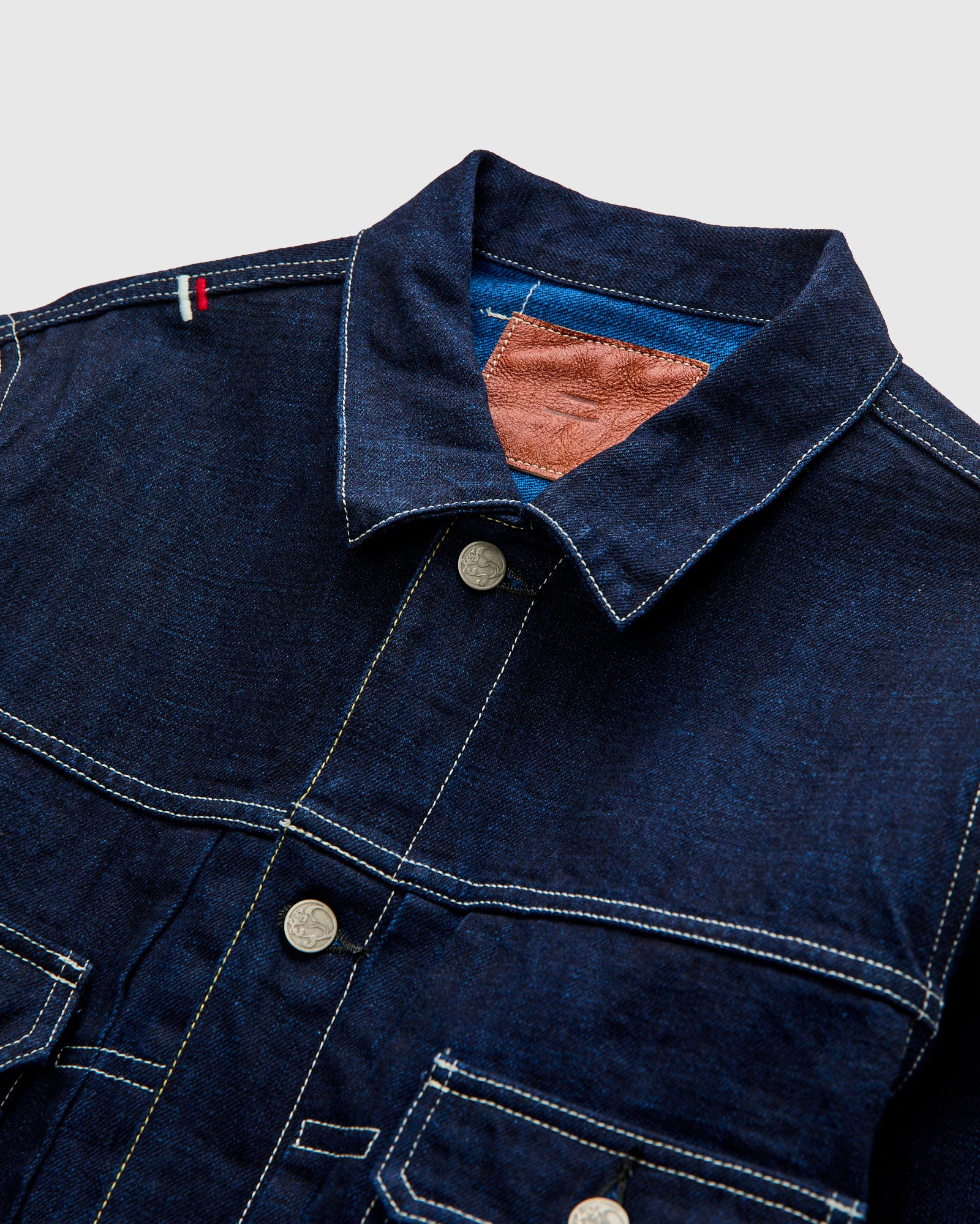 402TB "Yurai" 15oz Natural Indigo Type 2 Selvedge Denim Jacket - Image 4