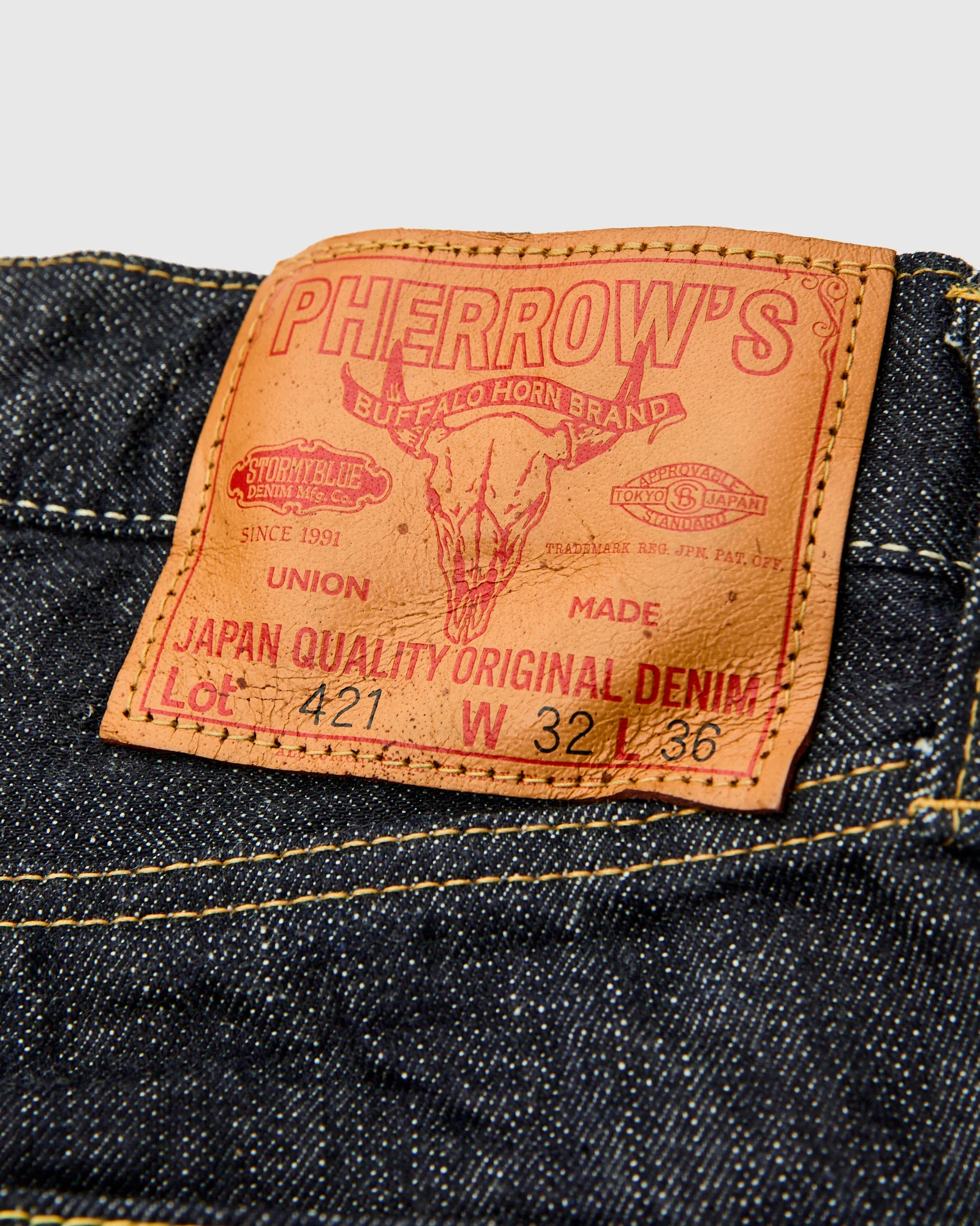 421SW 13.5oz Selvedge Denim - Classic Straight Fit - Image 5