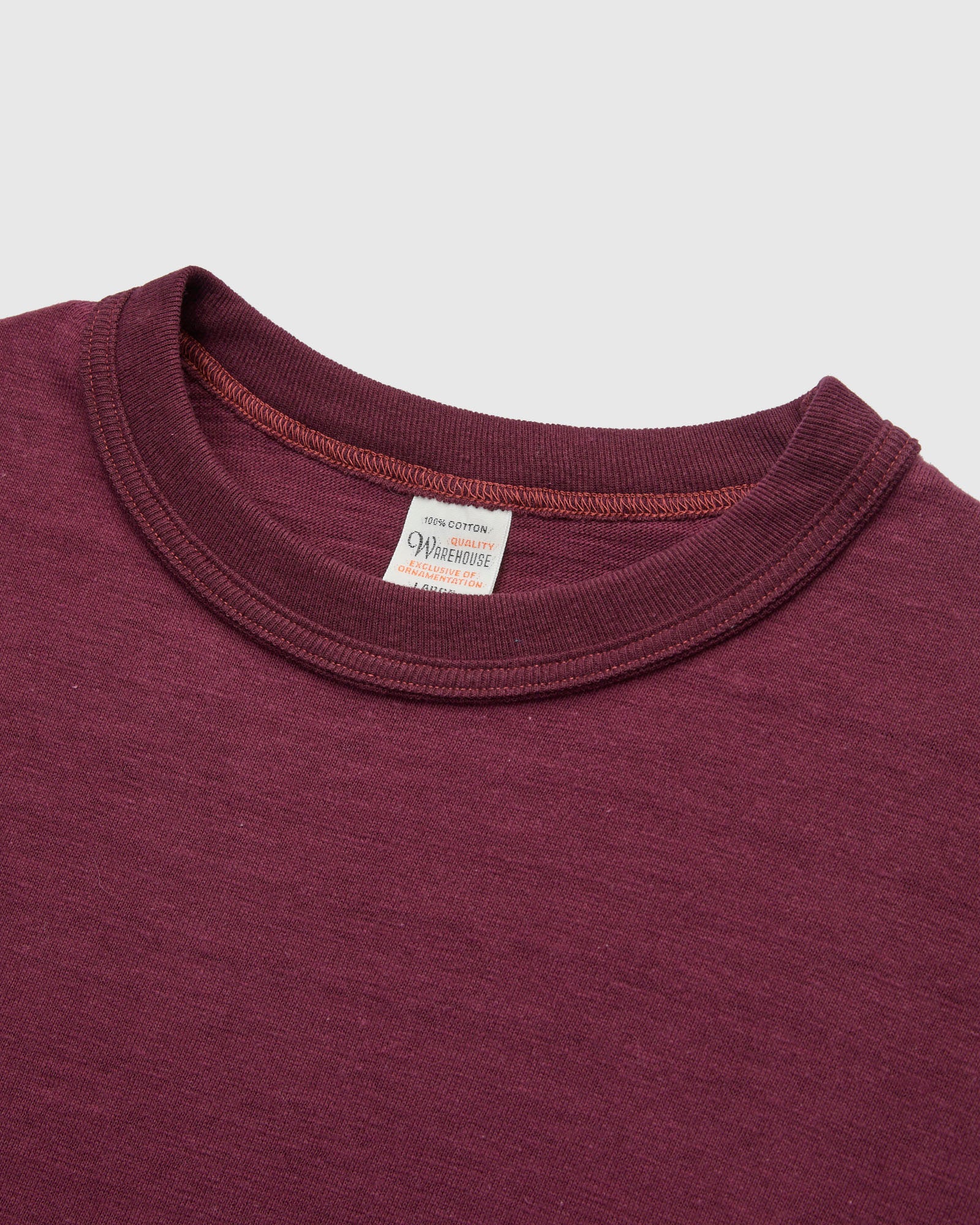 4601 Tube Knit Tee in Bordeaux - Image 3