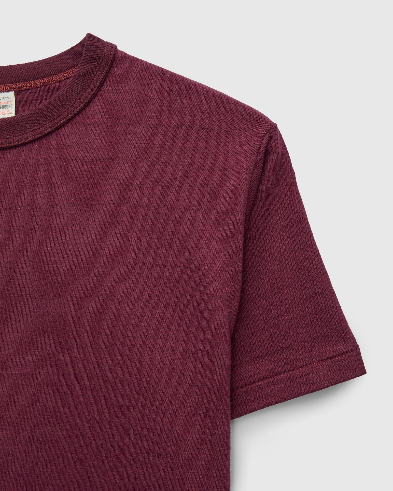 4601 Tube Knit Tee in Bordeaux - Image 4