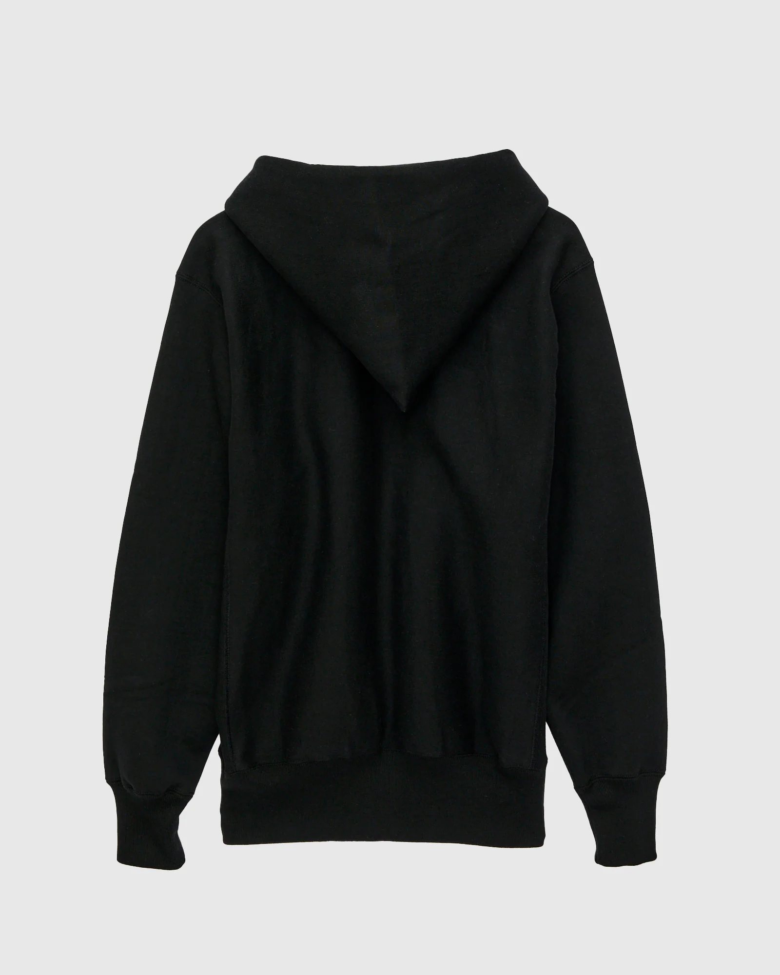 487 Reverse Weave Loopwheel Zip Hoodie in Black - Image 3
