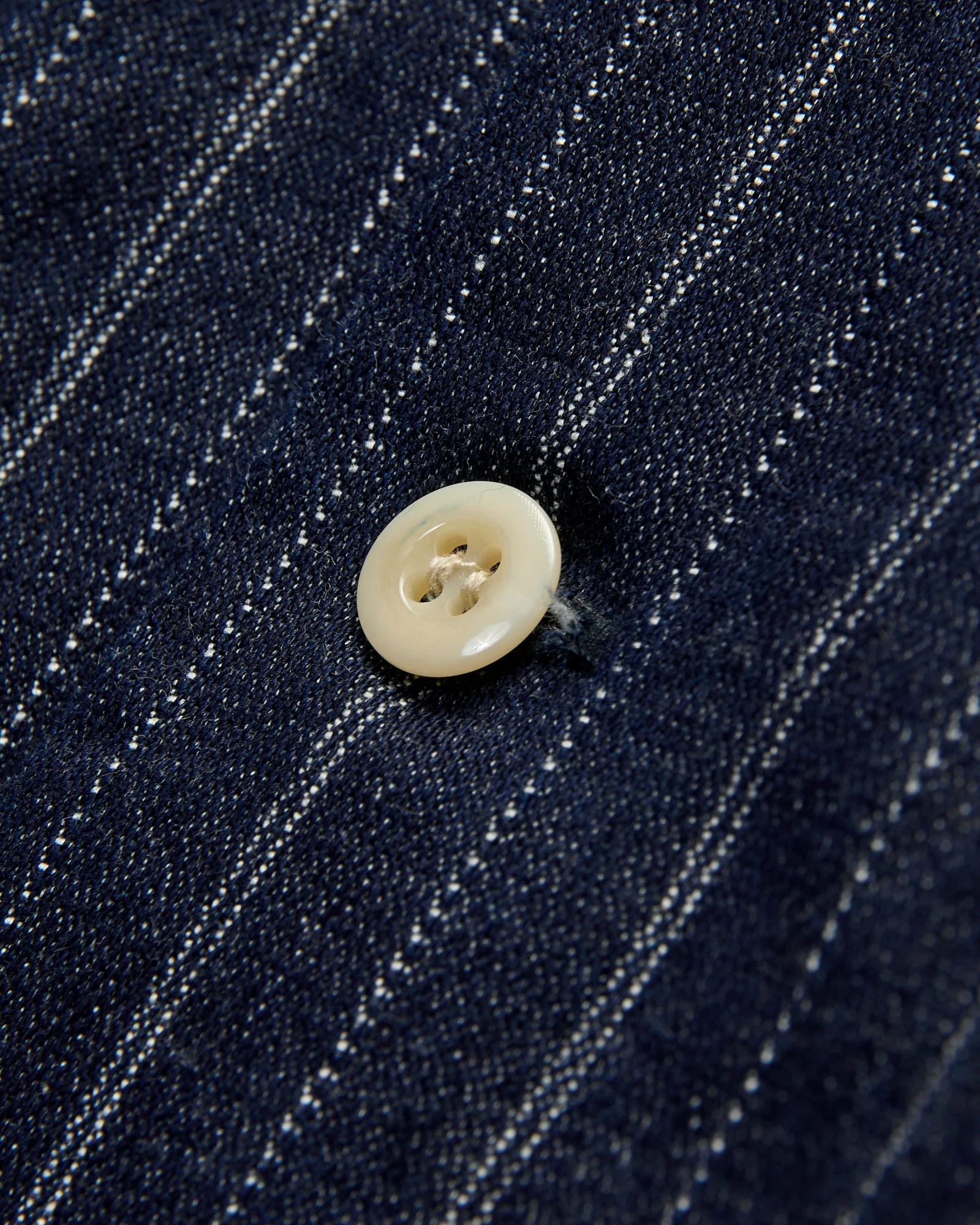 5122 8oz Denim Dobby Stripe Shirt in Indigo - Image 5