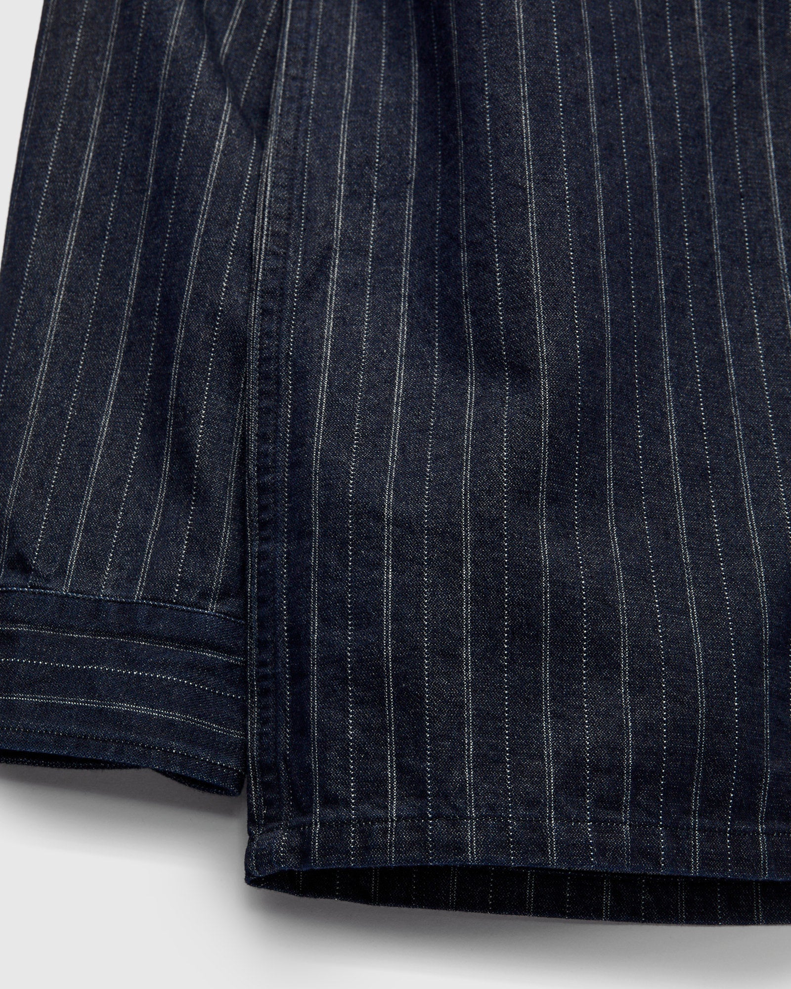 5122 8oz Denim Dobby Stripe Shirt in Indigo - Image 6