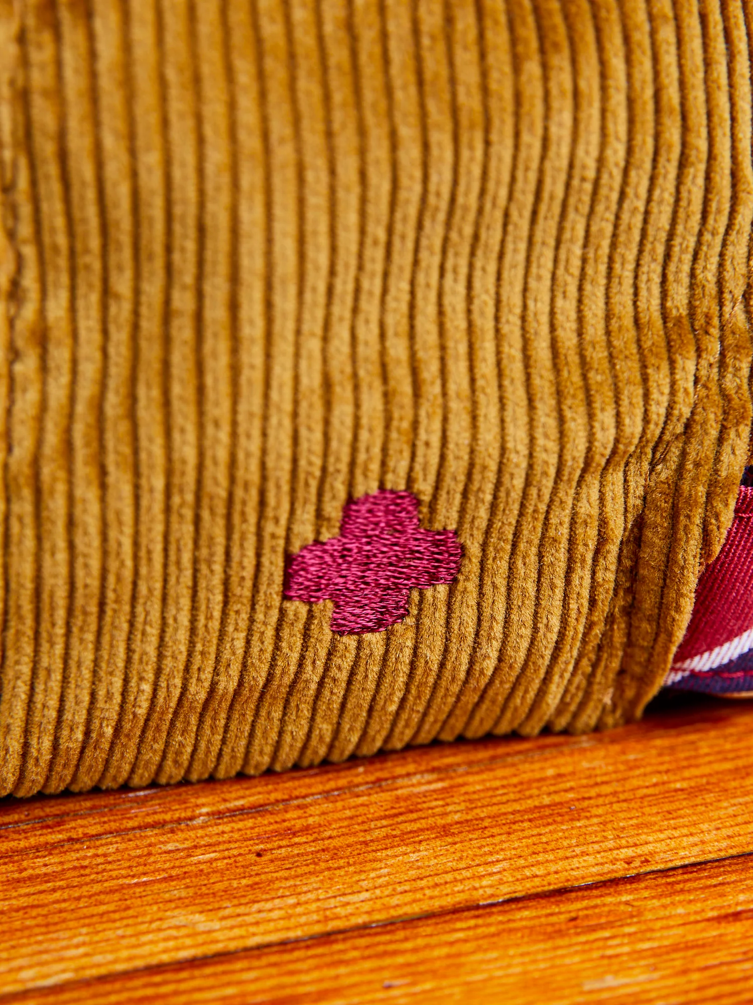 6-Panel Corduroy Cap in Golden Brown - Image 6