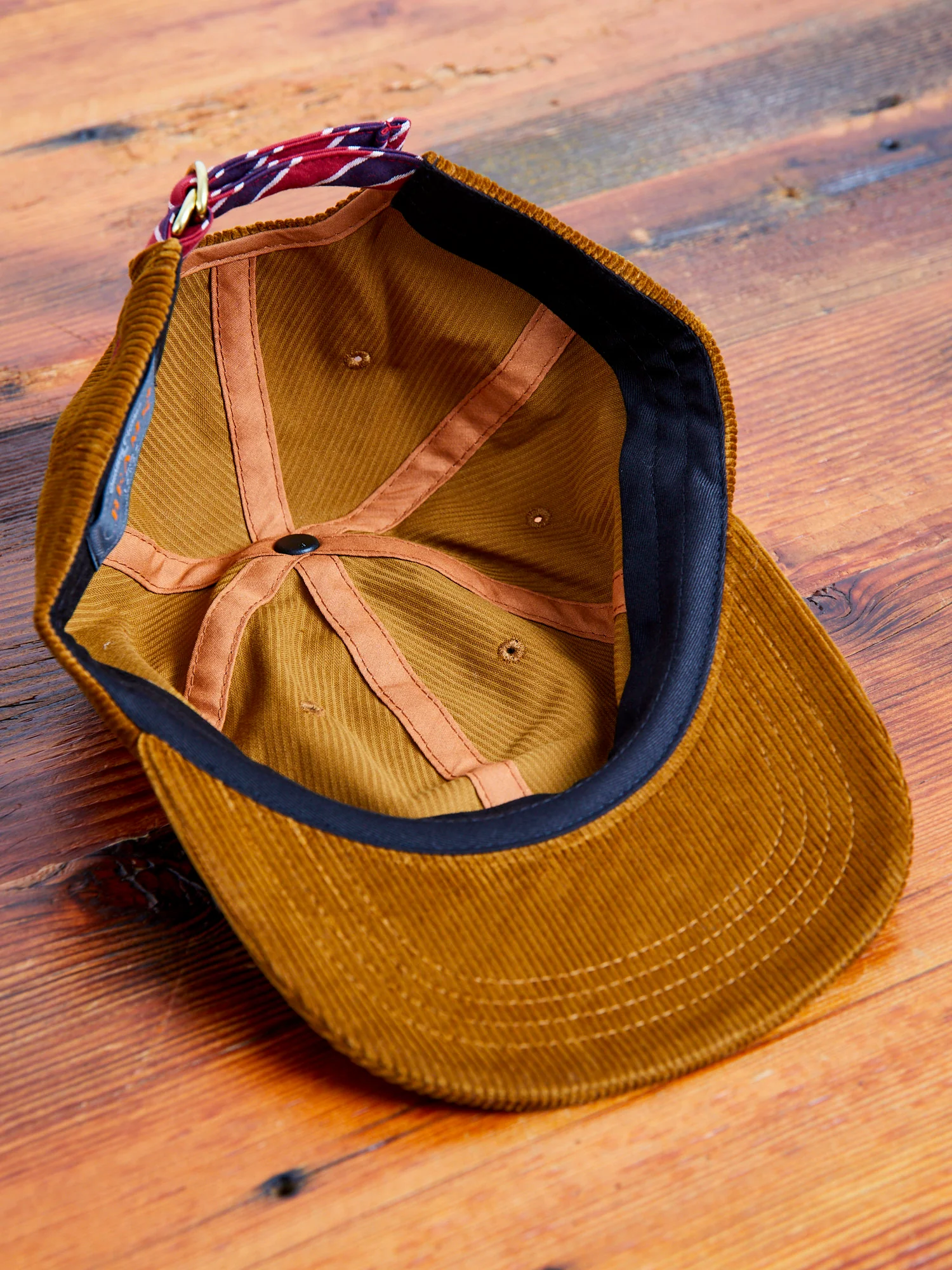 6-Panel Corduroy Cap in Golden Brown - Image 8