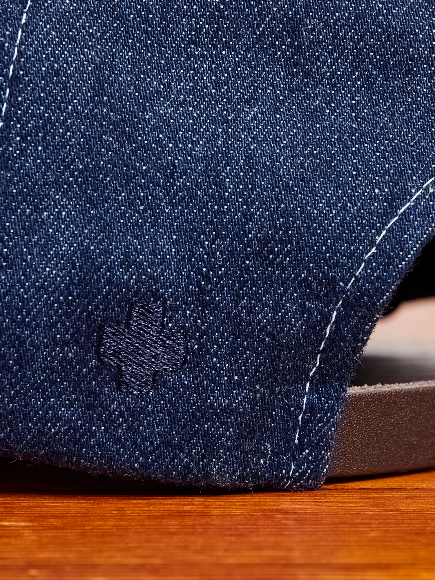 6-Panel Denim Cap in Indigo - Image 5