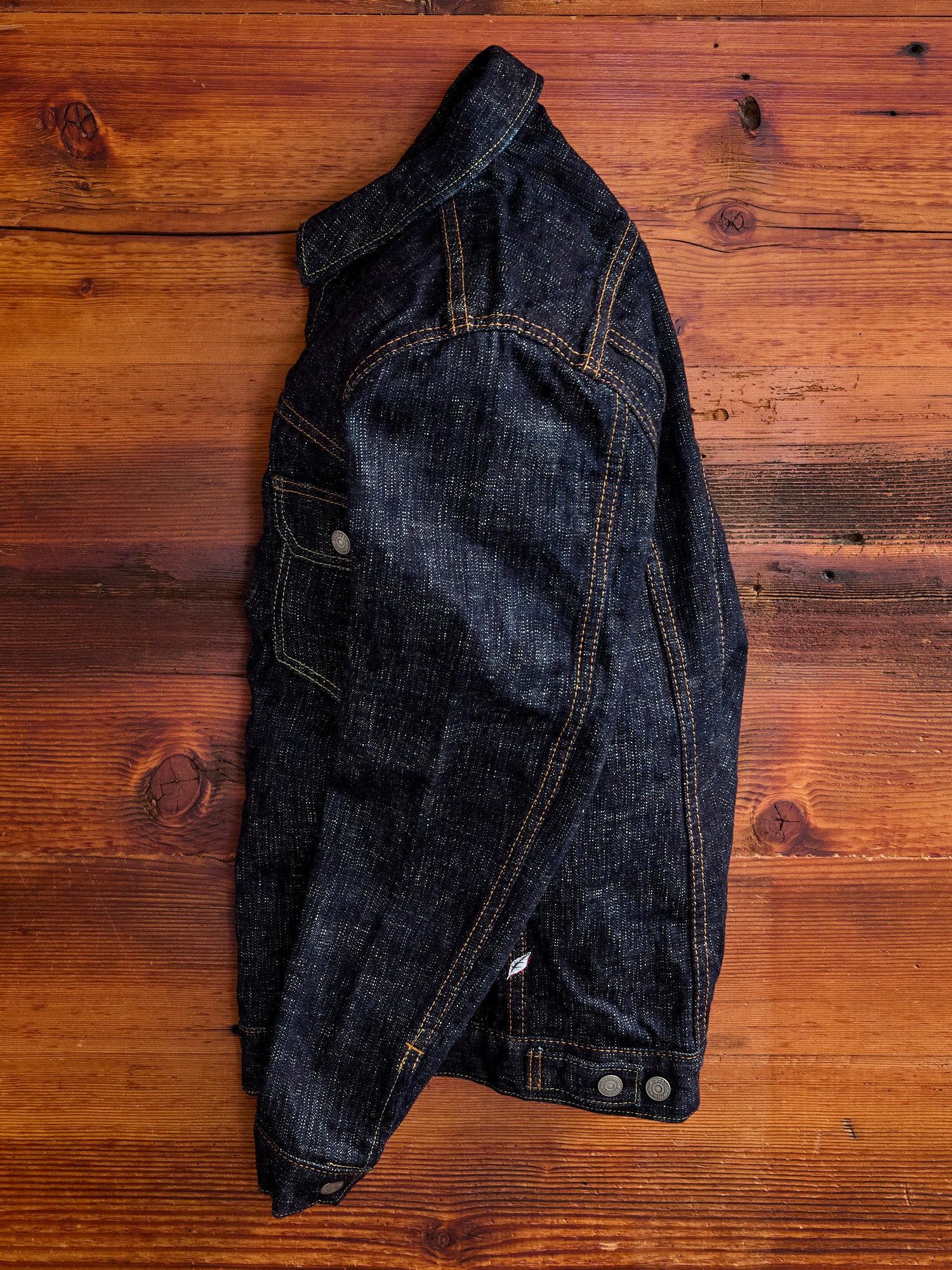 6111 16oz "Double Slub" Type-2 Denim Jacket in Indigo - Image 3