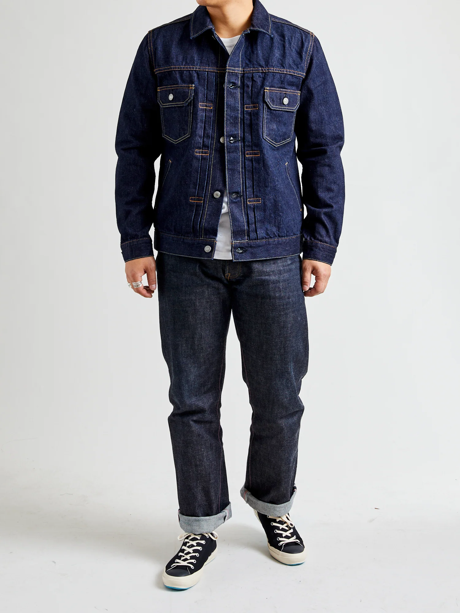6113 14oz Type-2 Denim Jacket in Indigo - Image 16