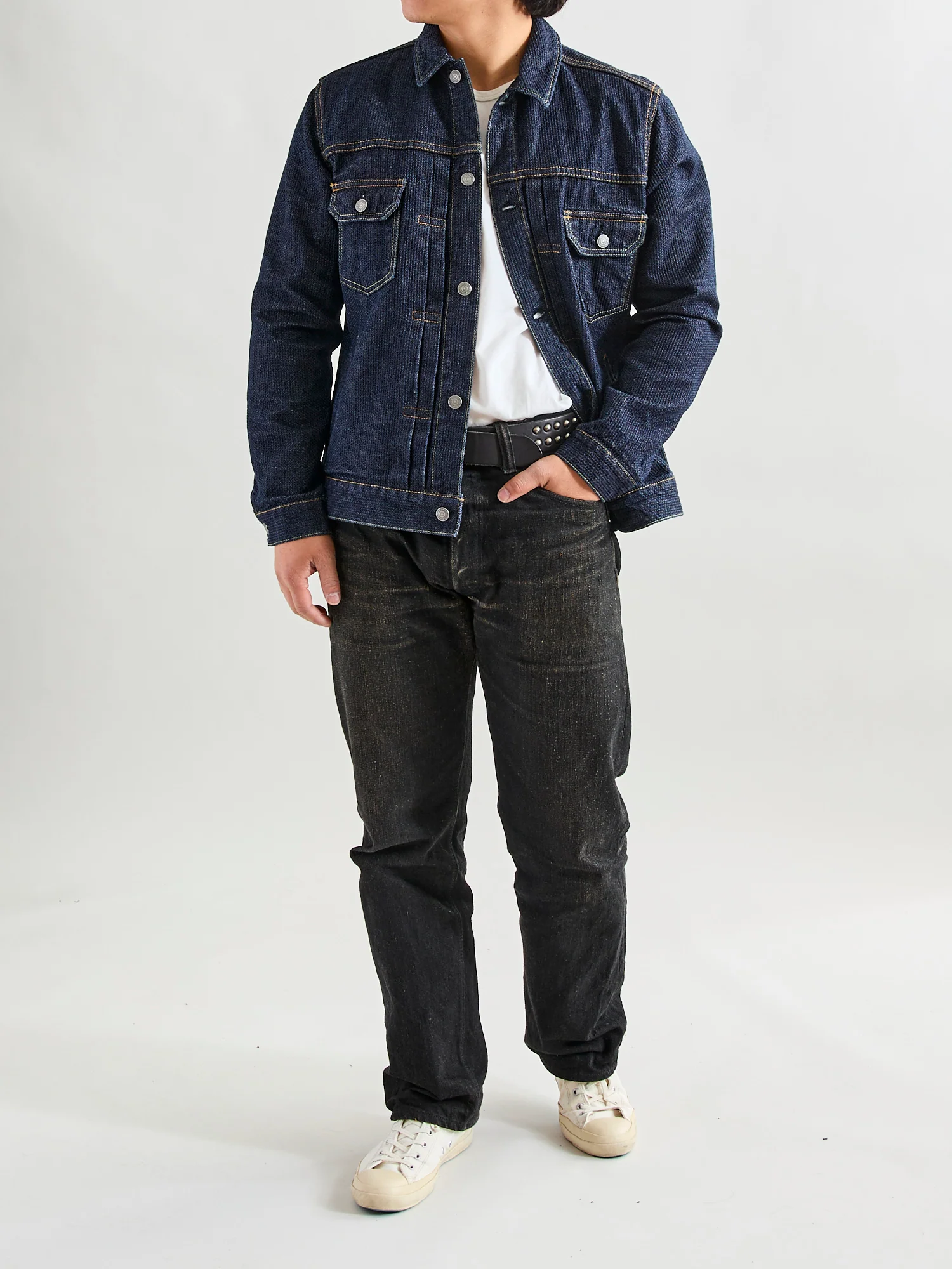 Sashiko Type-2 Jacket in Indigo - Image 14
