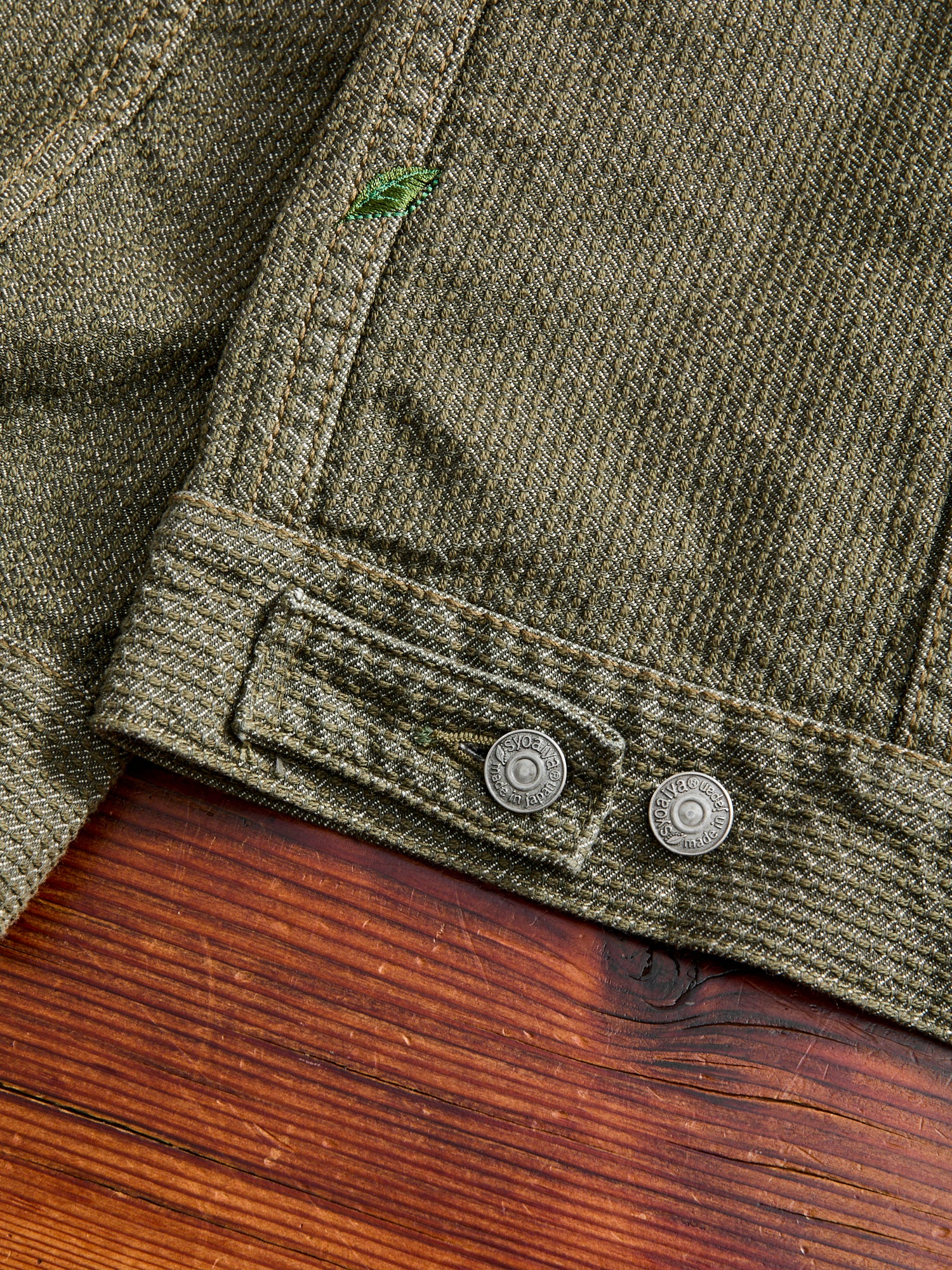 Sashiko Type-3 Jacket in Double Olive - Image 10