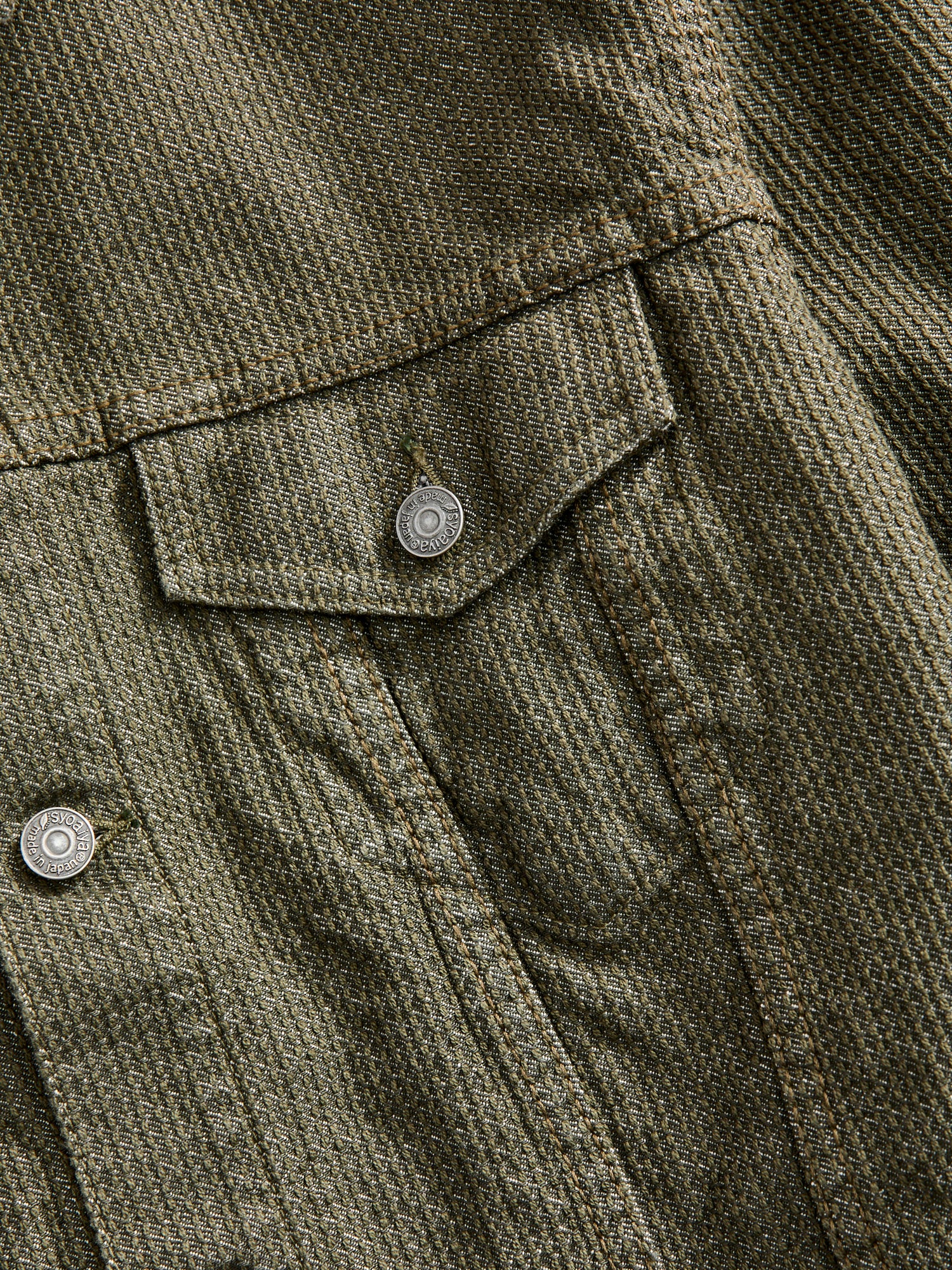 Sashiko Type-3 Jacket in Double Olive - Image 4