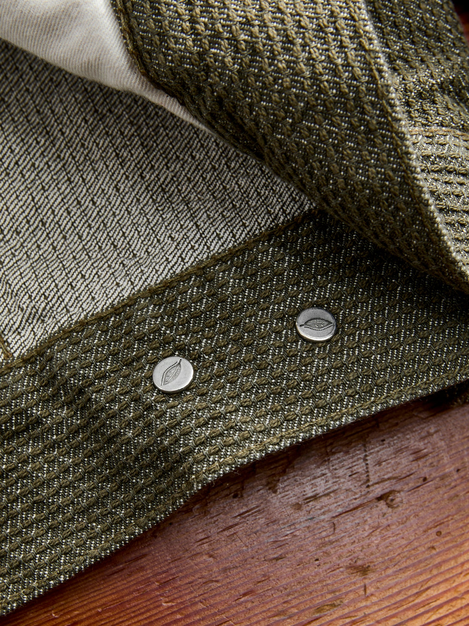 Sashiko Type-3 Jacket in Double Olive - Image 7