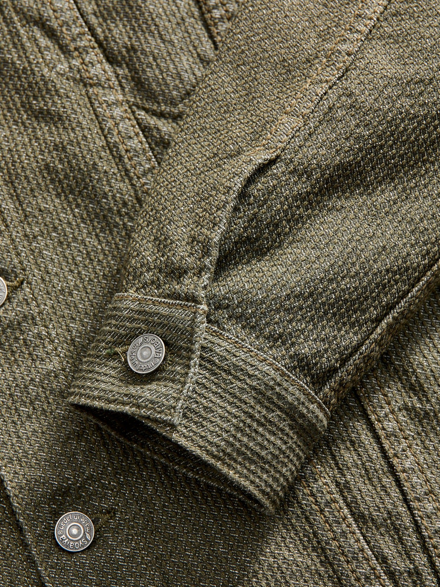 Sashiko Type-3 Jacket in Double Olive - Image 9
