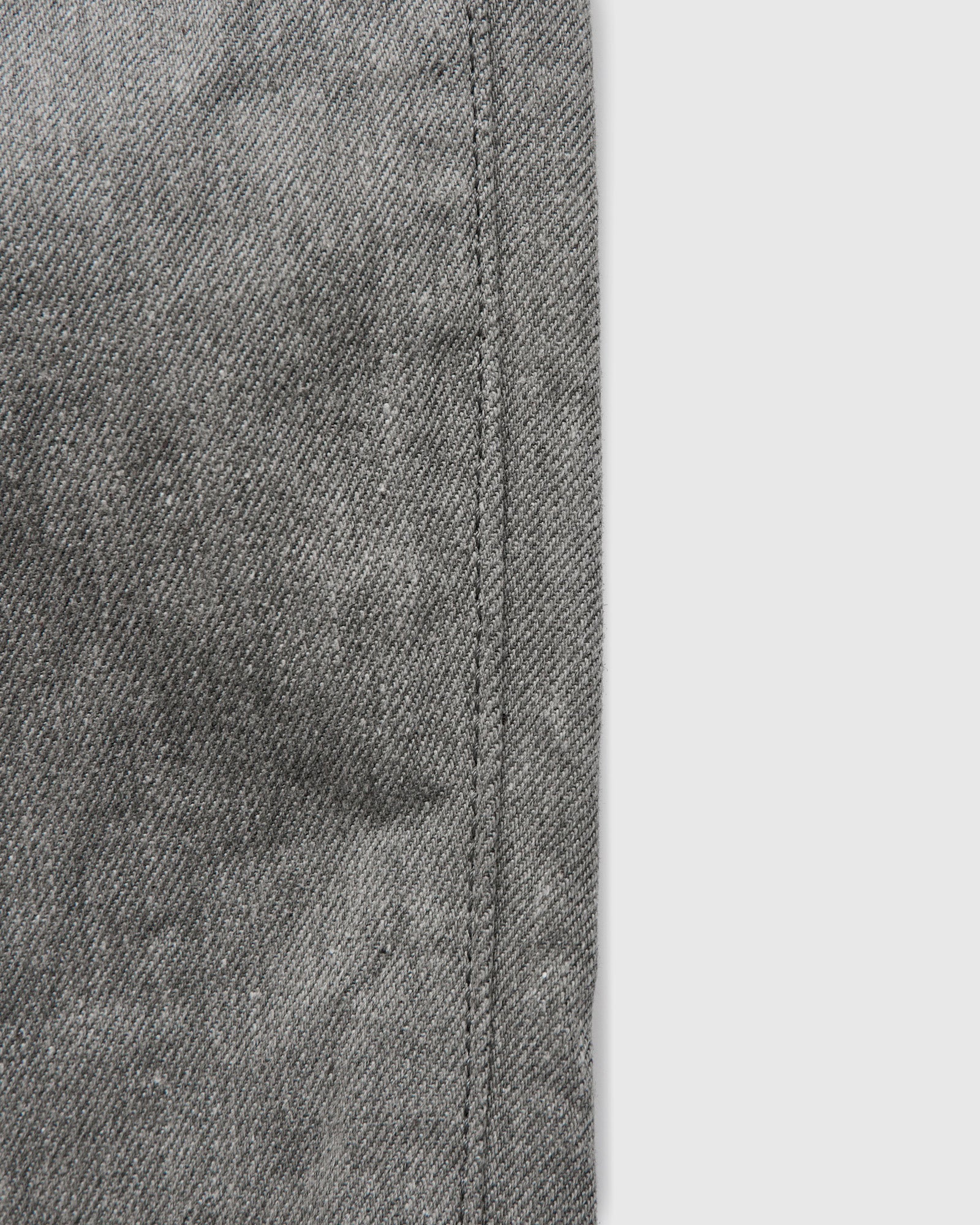 622-Moku "Heather Grey" 11oz Selvedge Denim - Relaxed Tapered Fit - Image 11