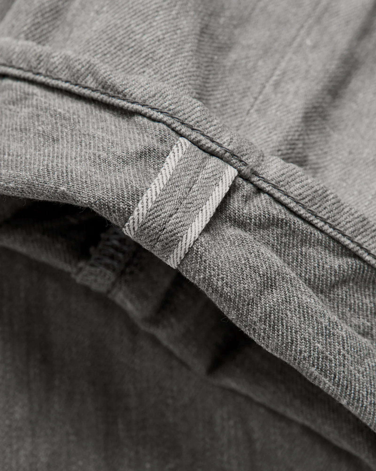 622-Moku "Heather Grey" 11oz Selvedge Denim - Relaxed Tapered Fit - Image 12