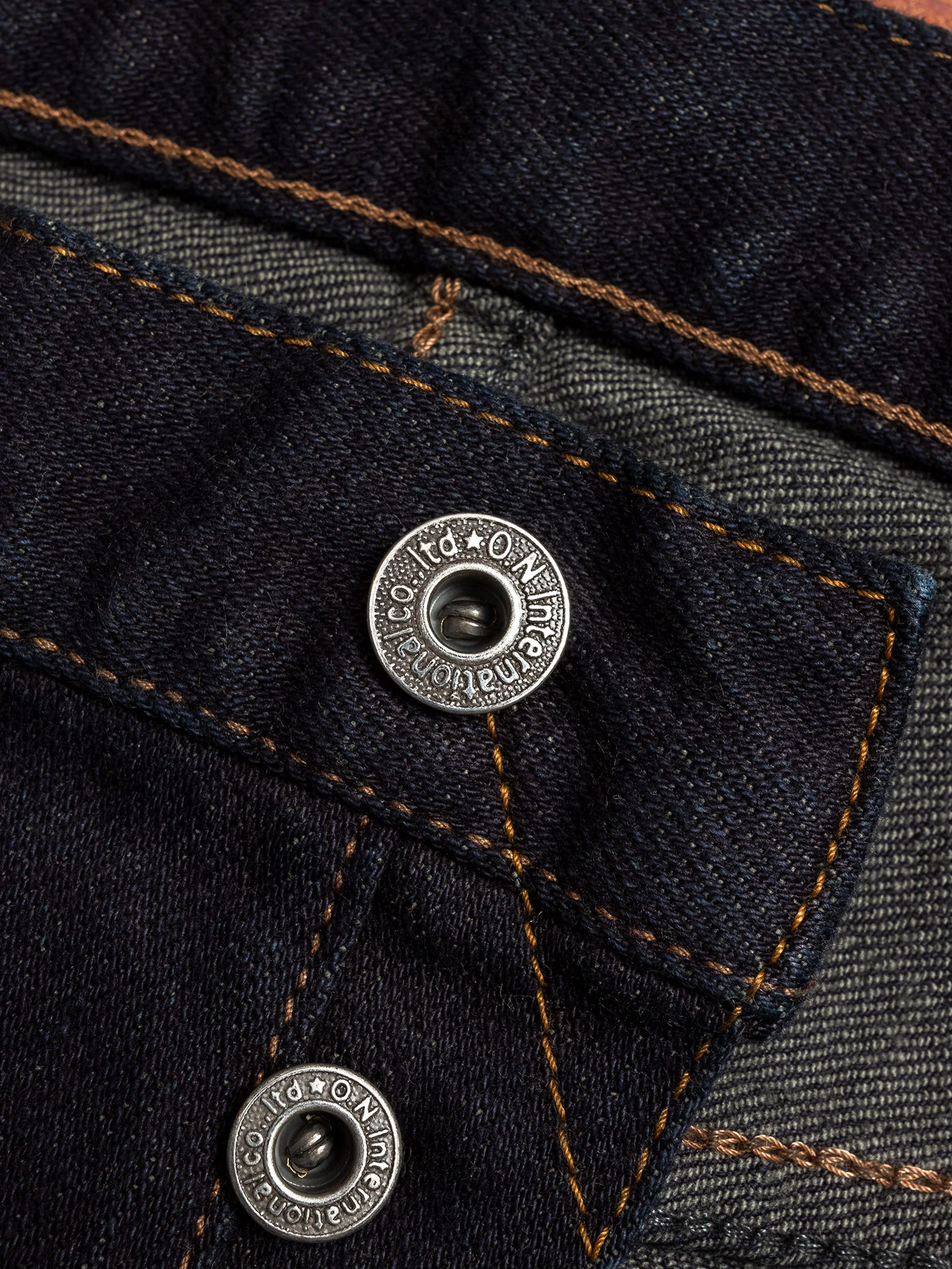 665S-DGY "Charcoal Overdye" 15oz Stretch Selvedge Denim - Relaxed Tapered Fit - Image 7