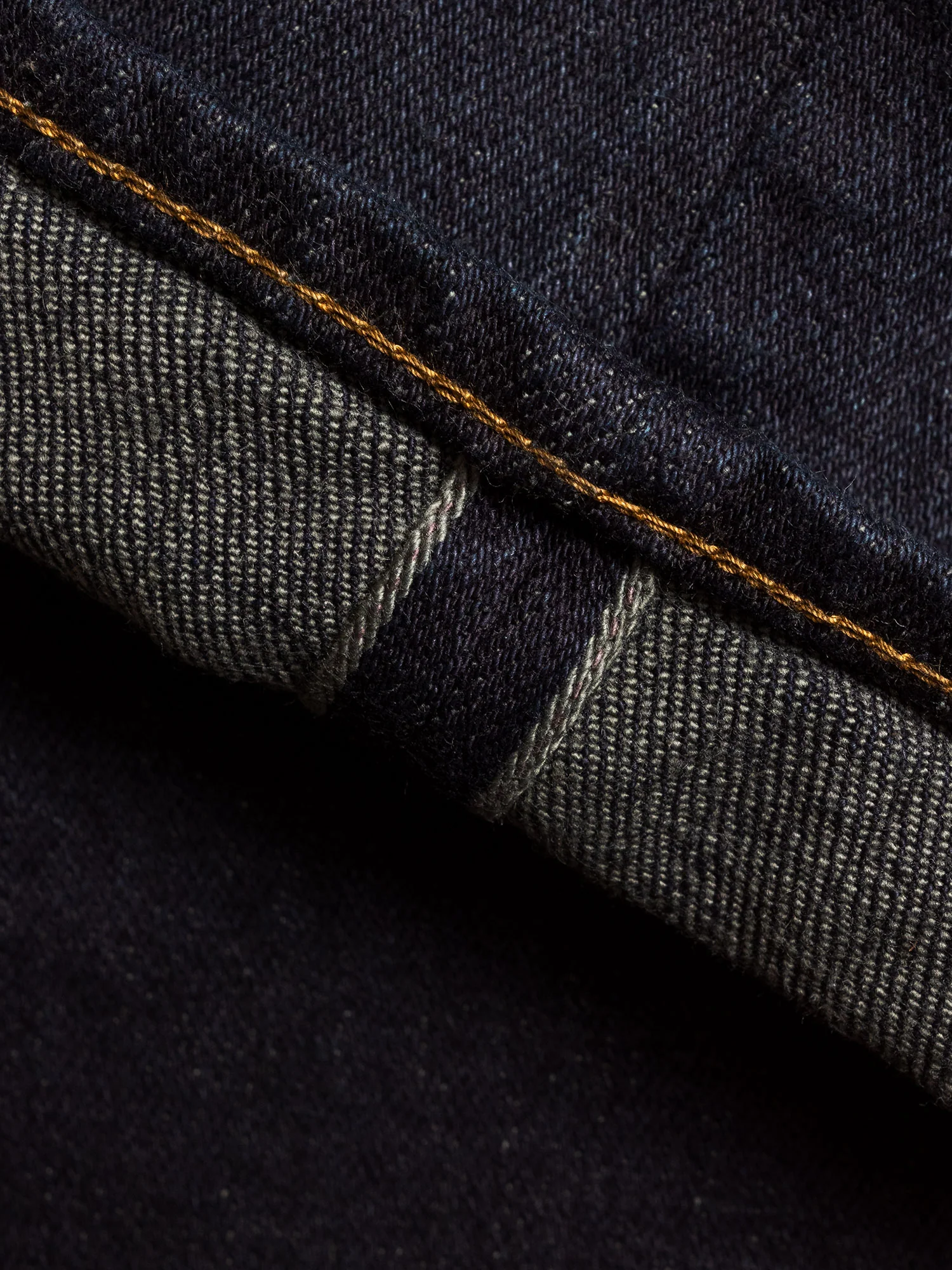 665S-DGY "Charcoal Overdye" 15oz Stretch Selvedge Denim - Relaxed Tapered Fit - Image 9