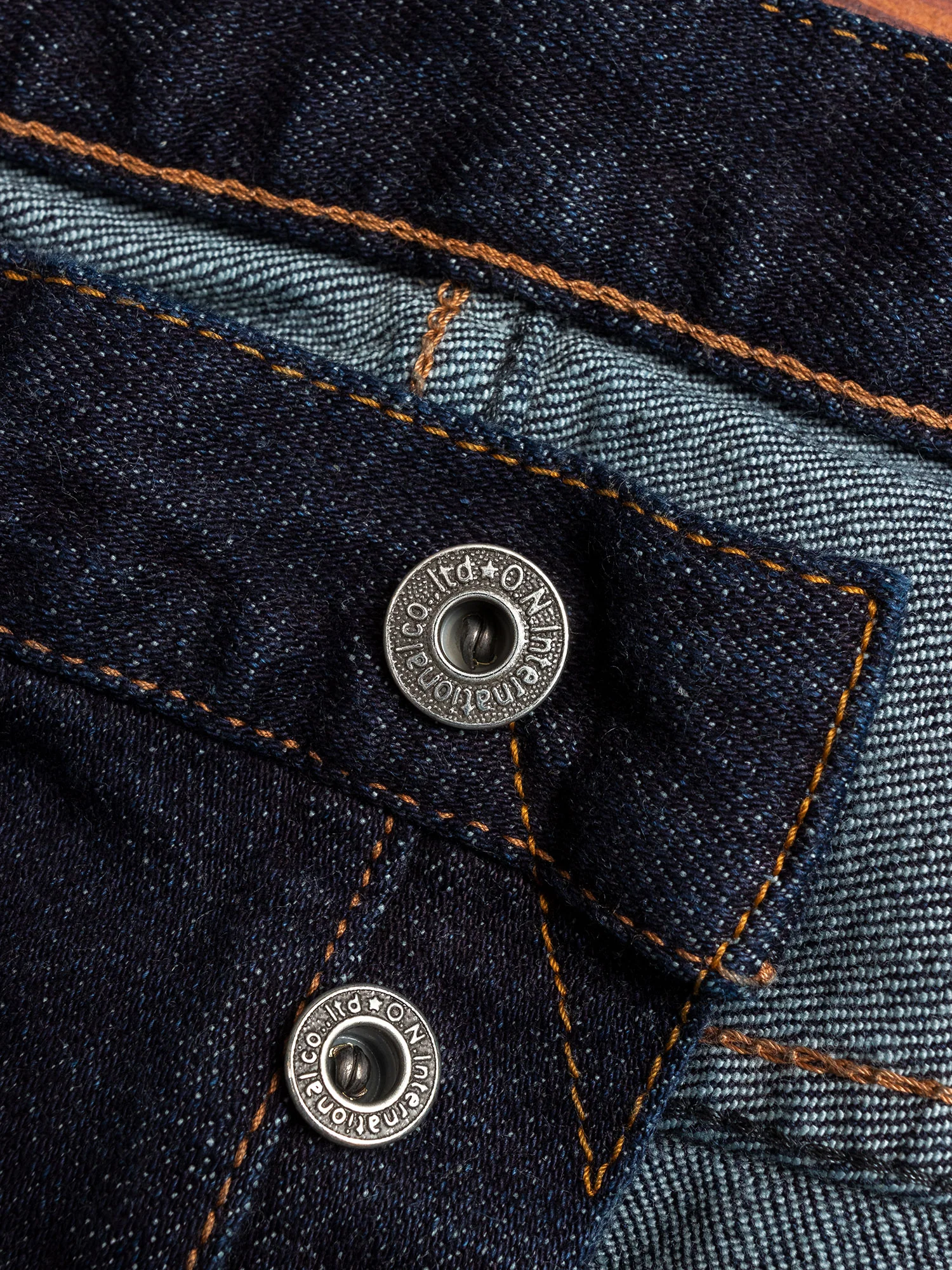665S-LGY "Grey Overdye" 15oz Stretch Selvedge Denim - Relaxed Tapered Fit - Image 7