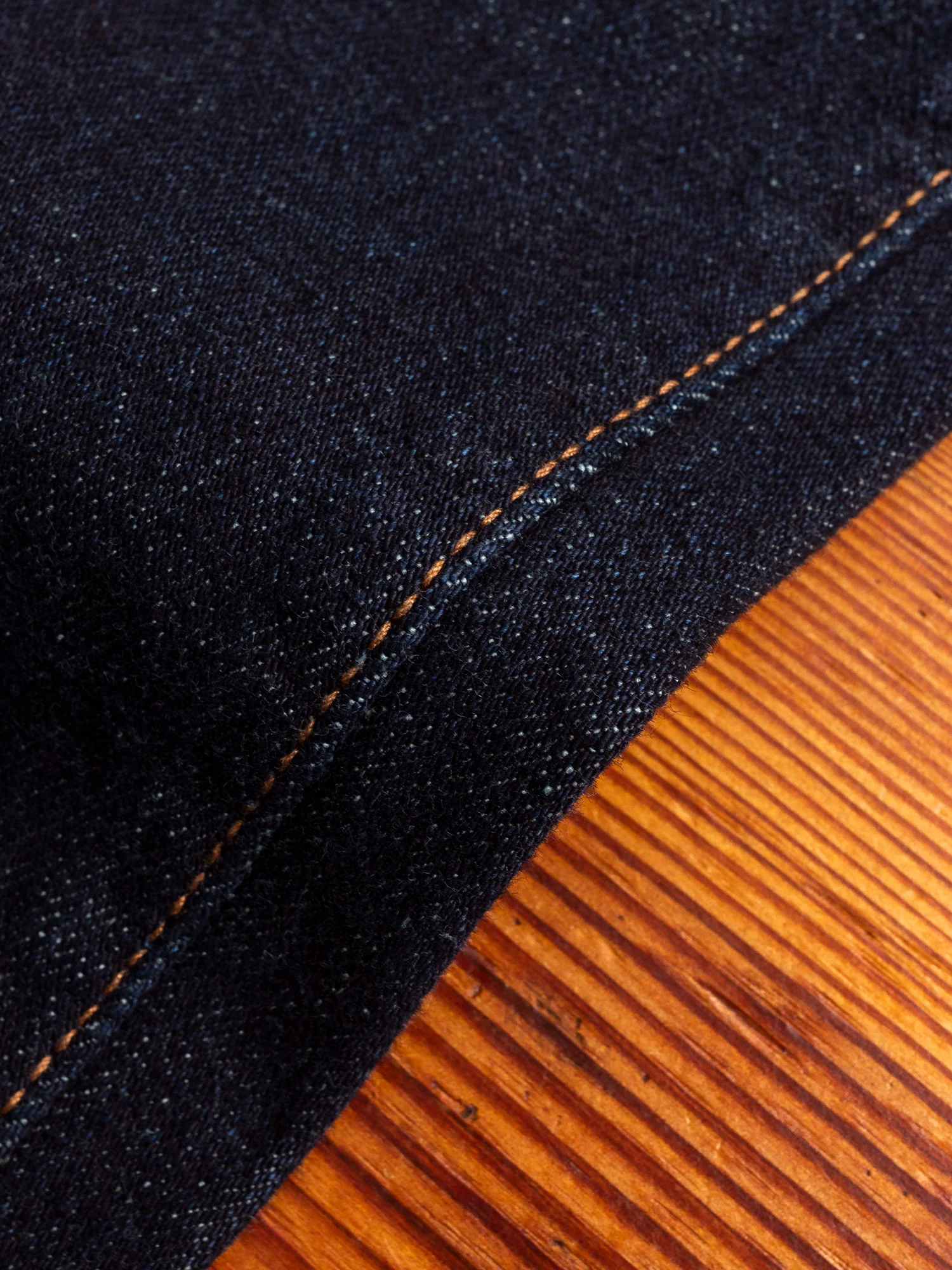 665S-LGY "Grey Overdye" 15oz Stretch Selvedge Denim - Relaxed Tapered Fit - Image 8