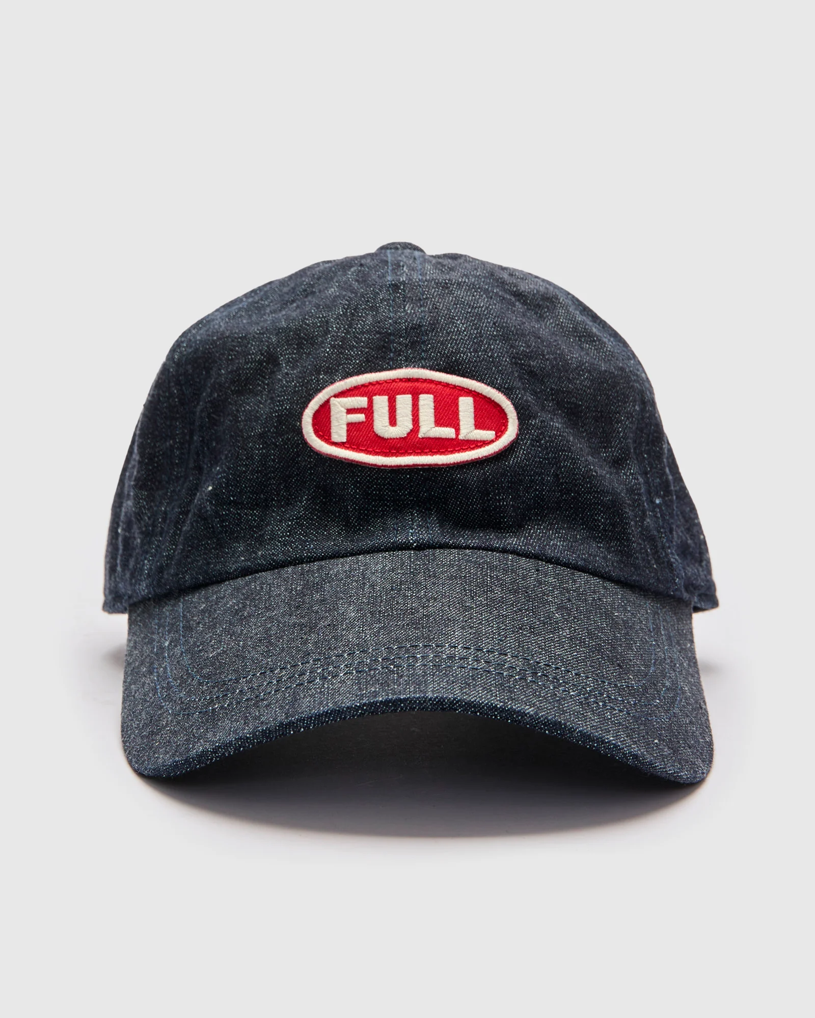 Full Wappen Denim Cap in Indigo Blue - Image 2