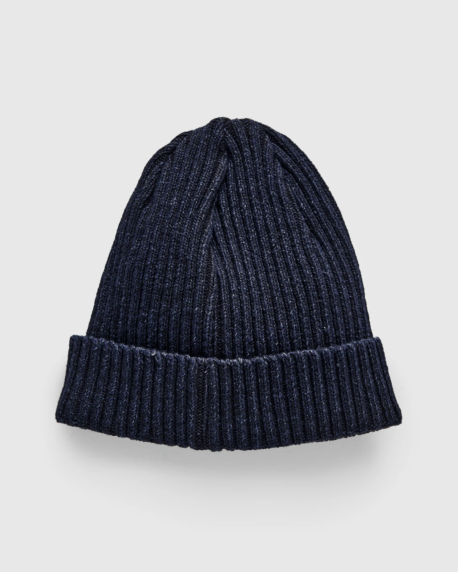 Rib Watch Cap in Indigo - Image 3