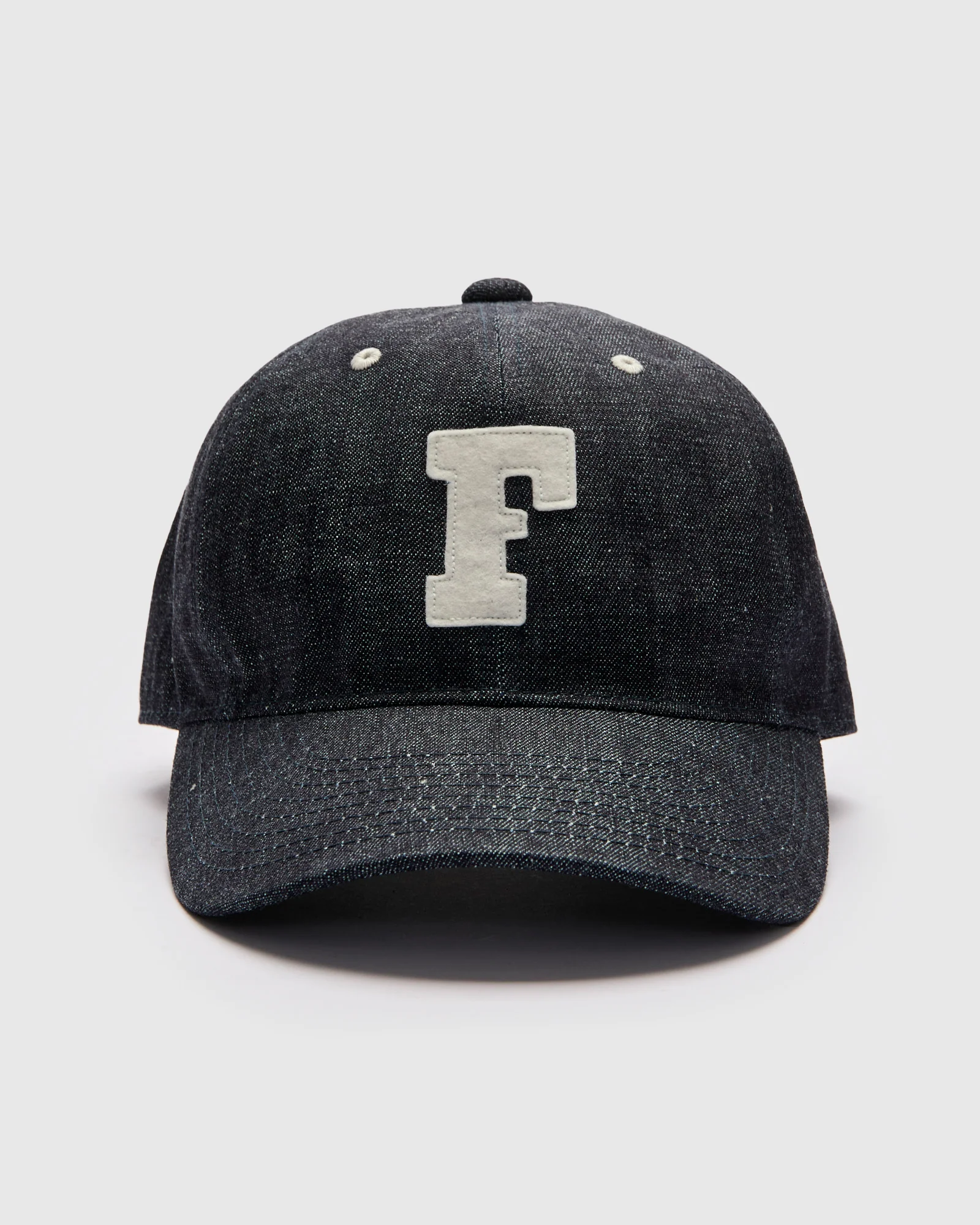 Patch Denim Baseball Cap in Indigo - Image 2