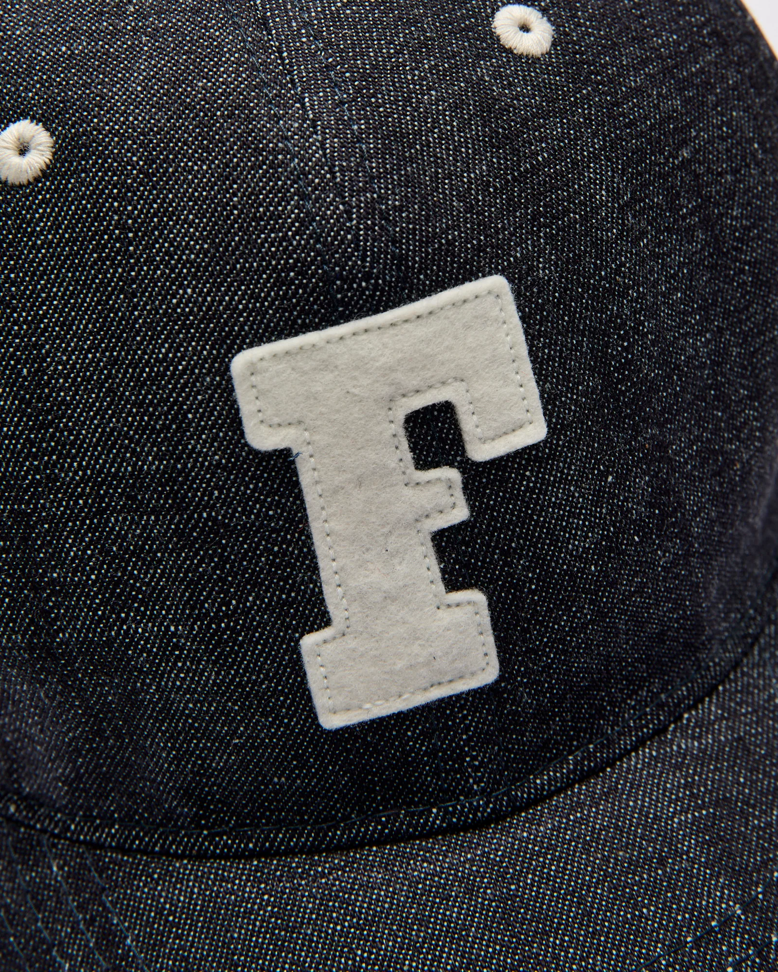 Patch Denim Baseball Cap in Indigo - Image 5