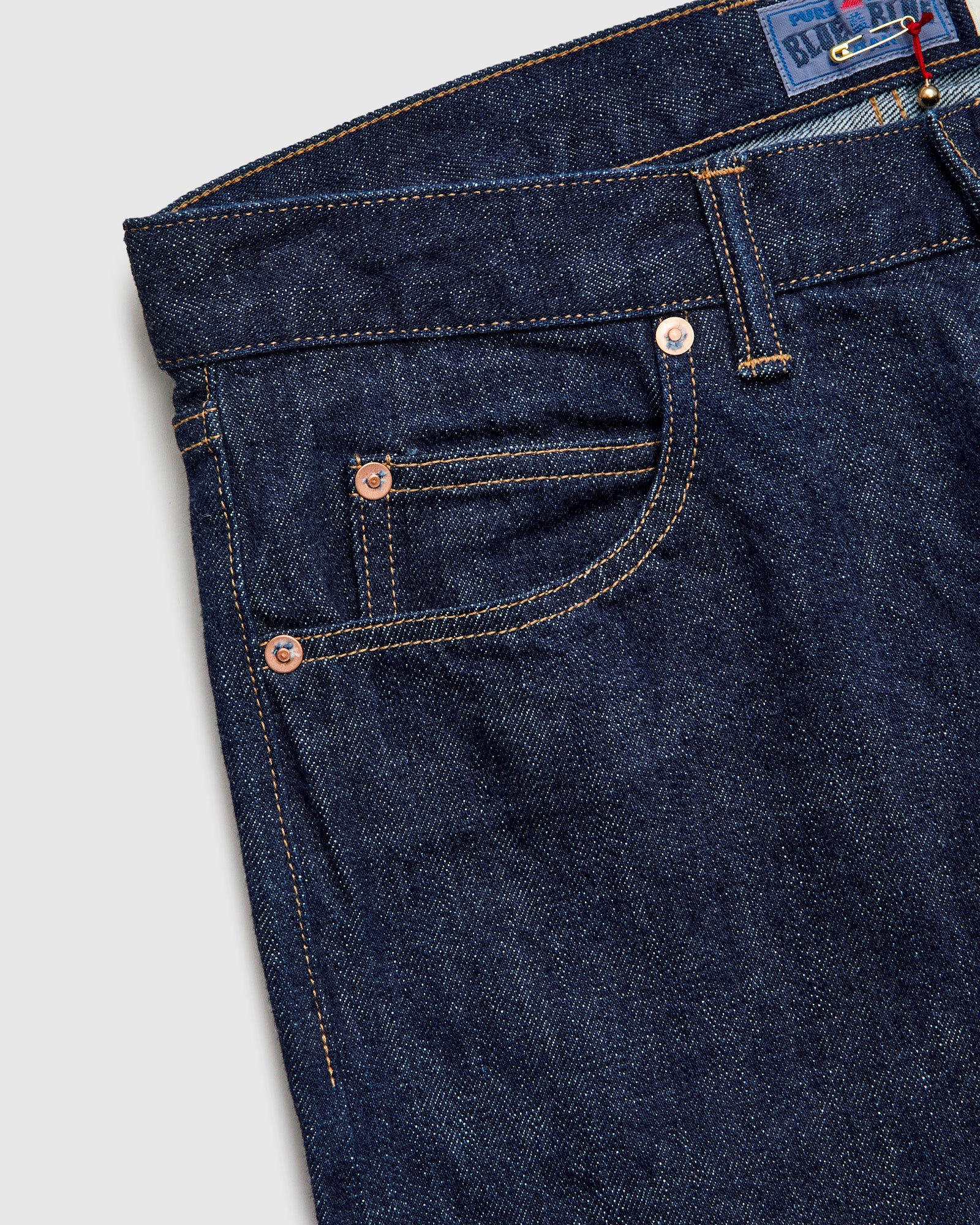 "70's Vintage" Selvedge Denim in Straight Fit - Image 5
