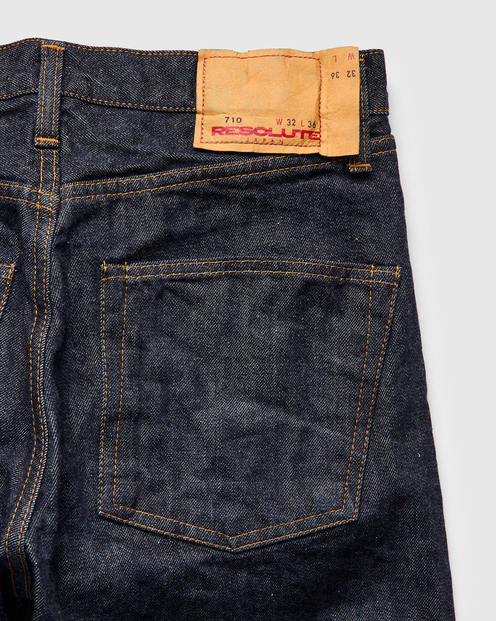 710 "66 Model" 14oz Rinsed Selvedge Denim - Slim Straight Fit - Image 4