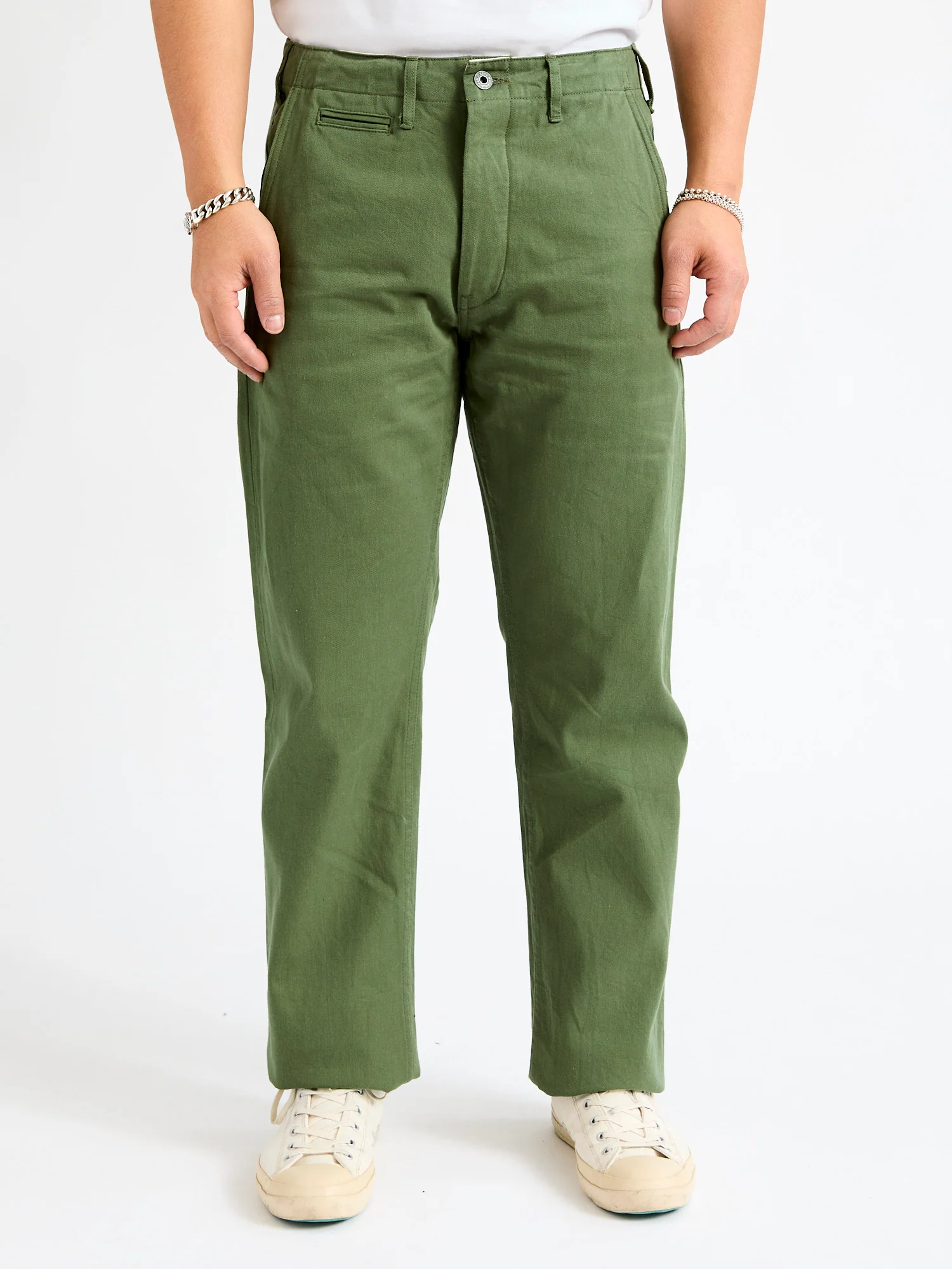 9.5oz Selvedge Chino in Light Olive - Image 2