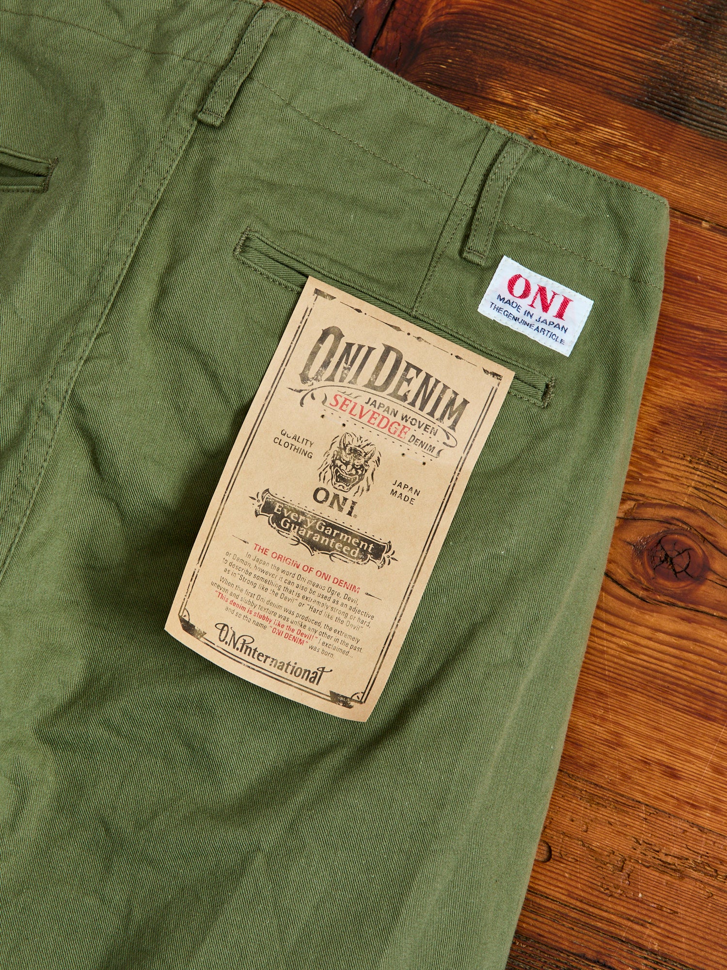 9.5oz Selvedge Chino in Light Olive - Image 7