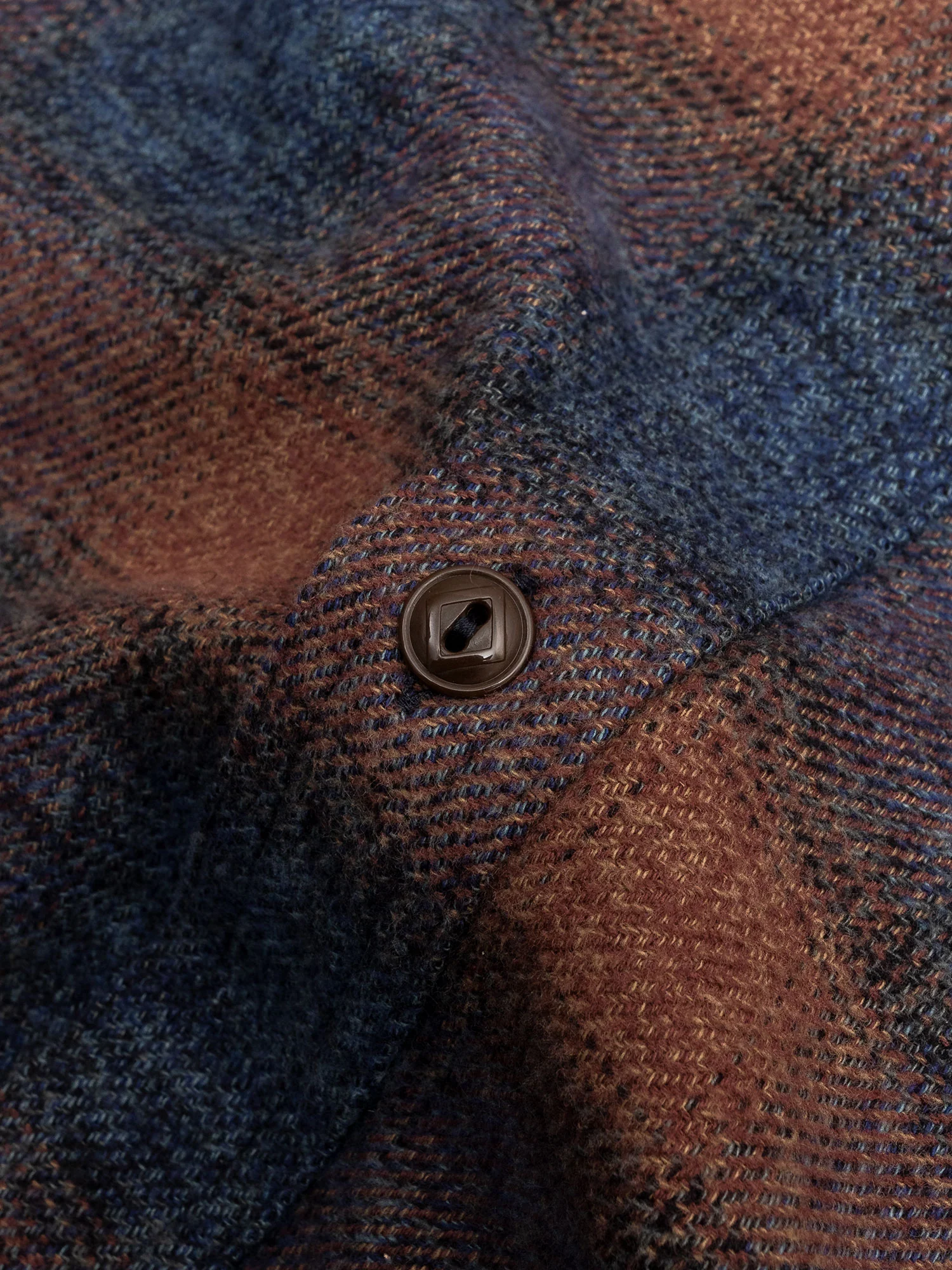 750WS Heavy Flannel Shirt in Navy - Image 4