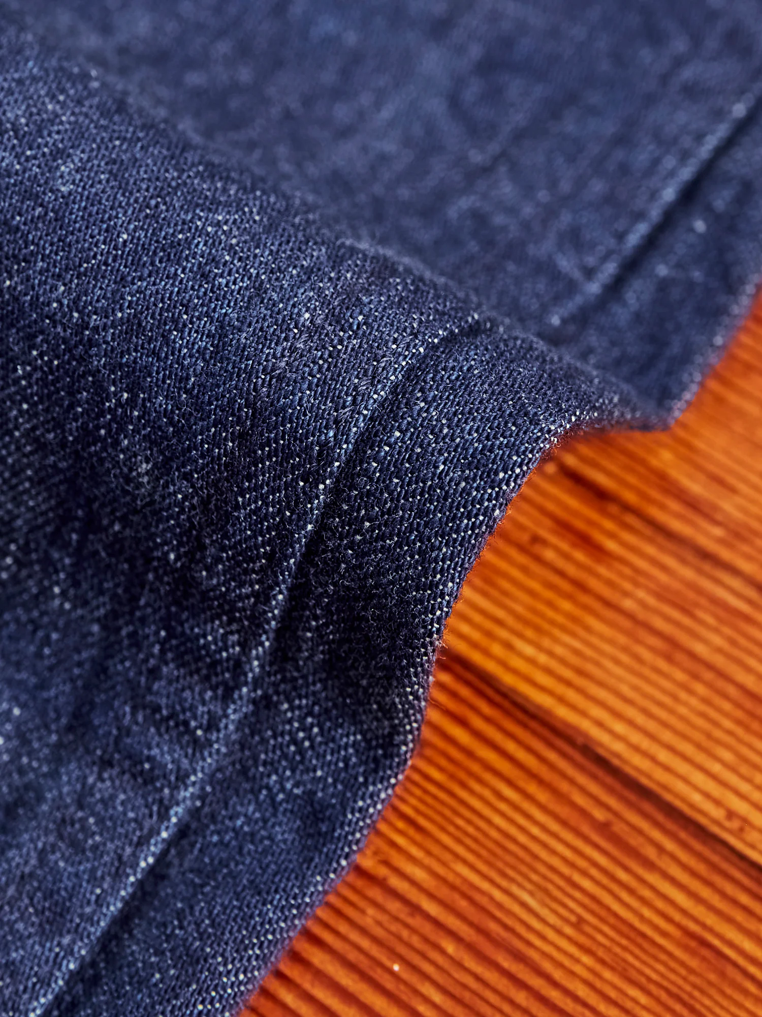 8oz Denim Military Trousers in Indigo - Image 7