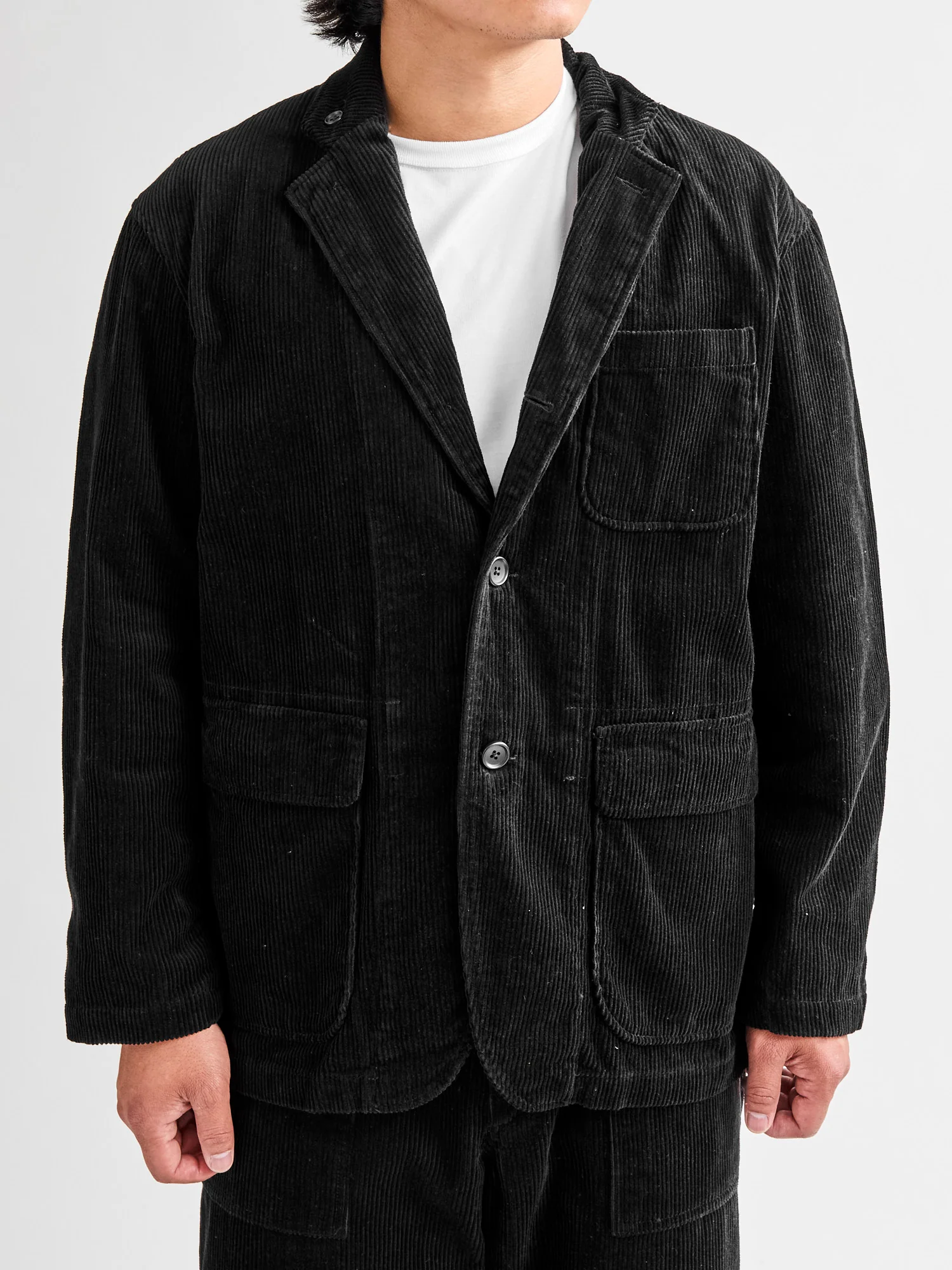 8W Corduroy Loiter Jacket in Black - Image 2