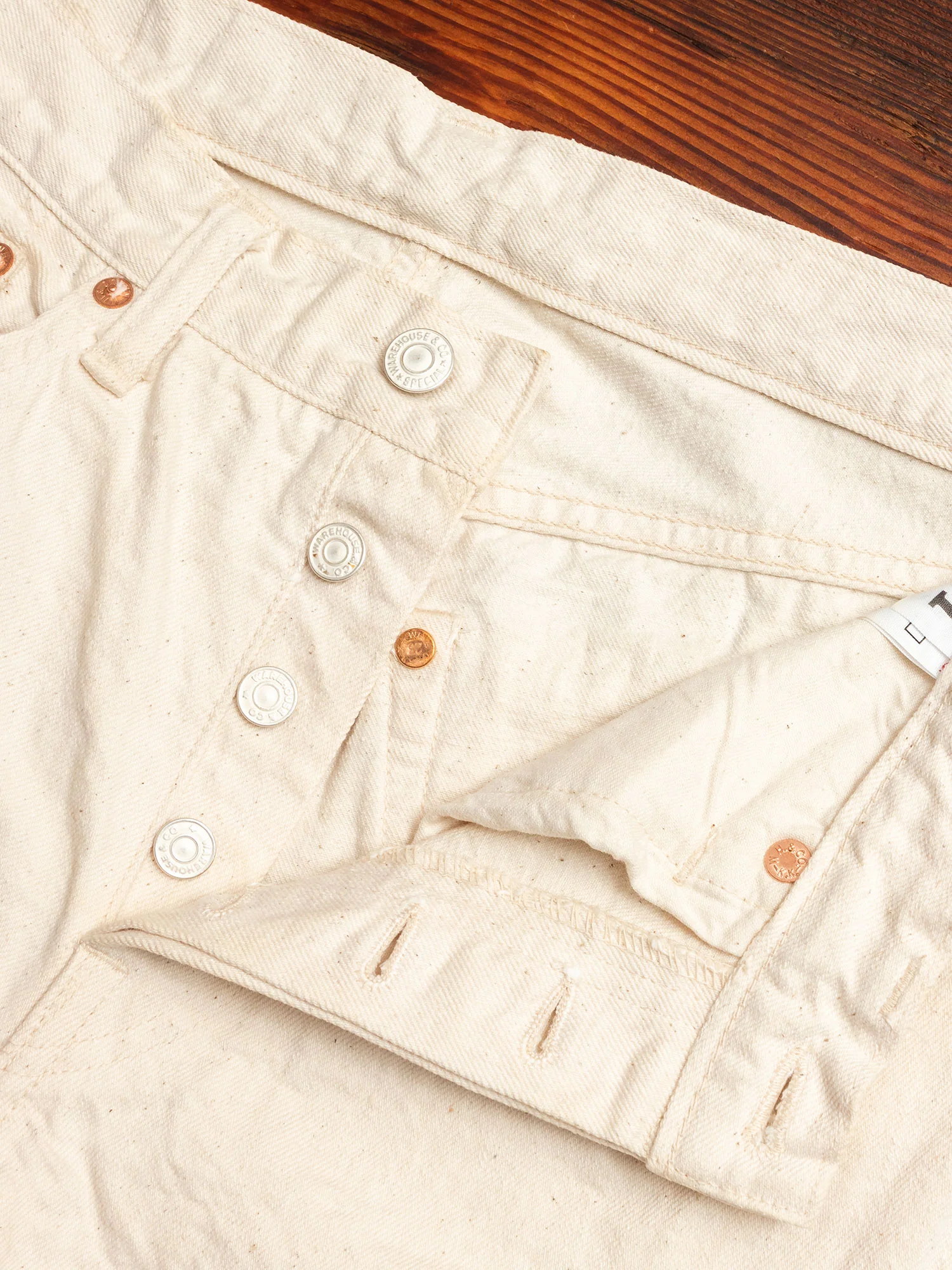 900XX 12oz Ecru Selvedge Denim - Slim Tapered Fit - Image 6