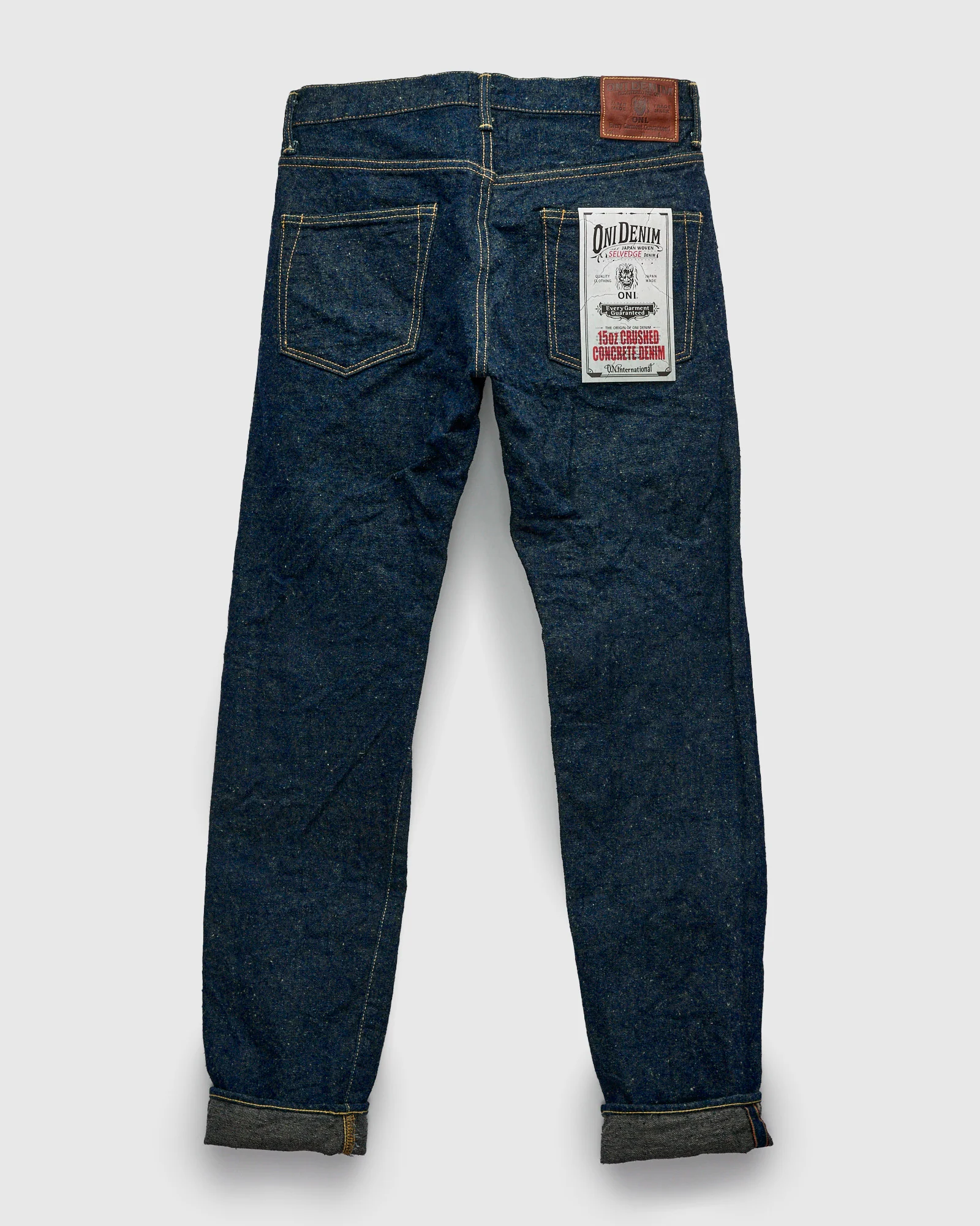 902CCD-GOLV "Crushed Concrete" 15oz Selvedge Denim - High Tapered Fit - Image 3